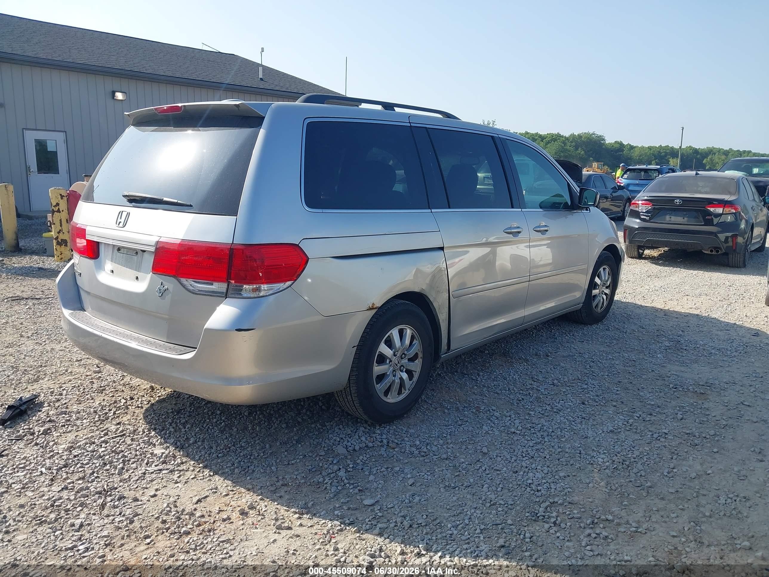 2008 Honda Odyssey Ex-l Silver vin: 5FNRL38708B063761