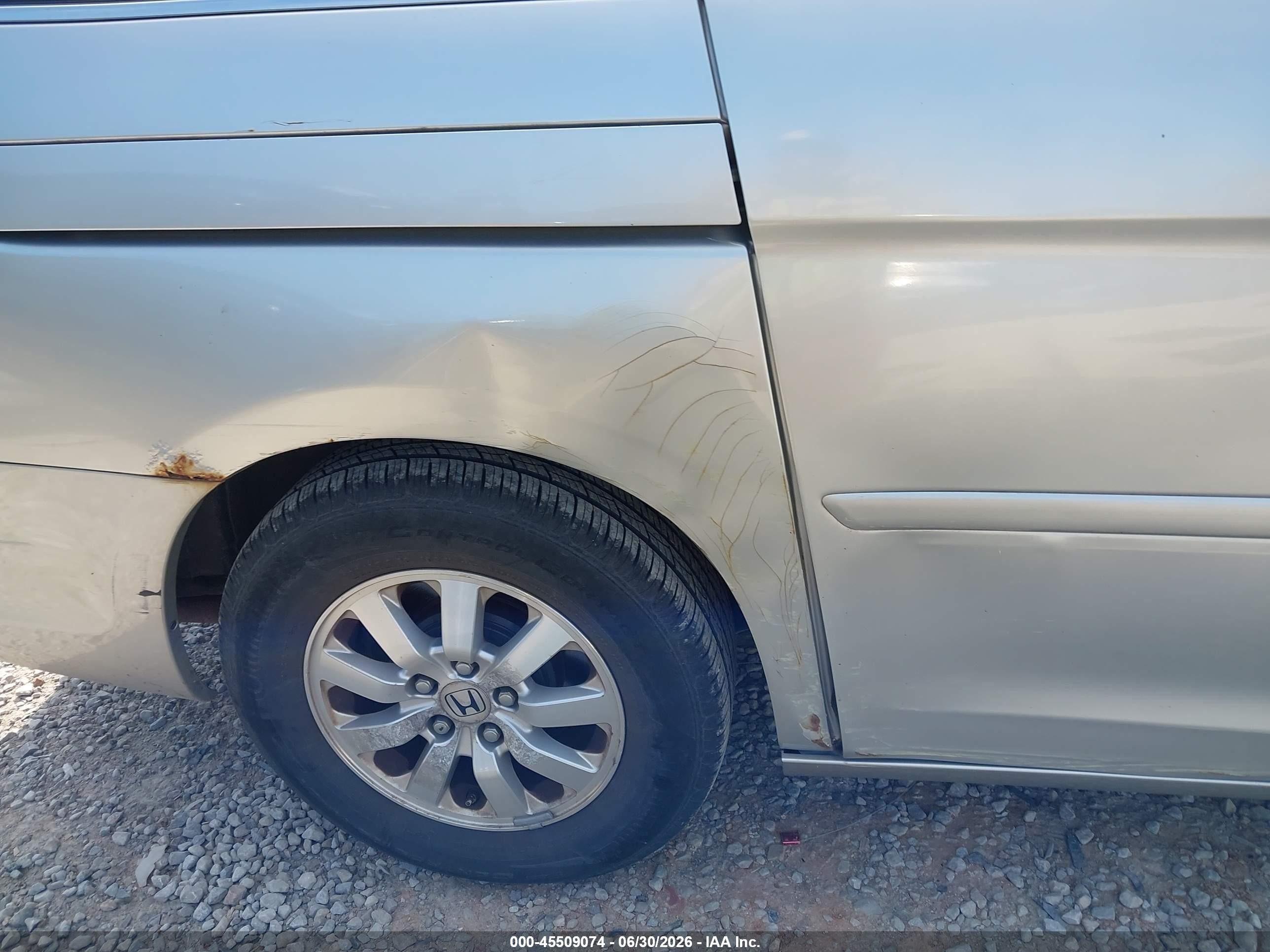 2008 Honda Odyssey Ex-l Silver vin: 5FNRL38708B063761