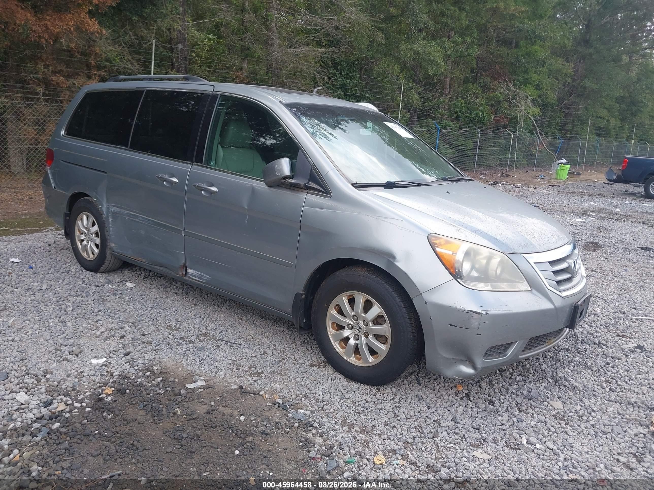 2008 Honda Odyssey Ex-l Gray vin: 5FNRL38708B067938