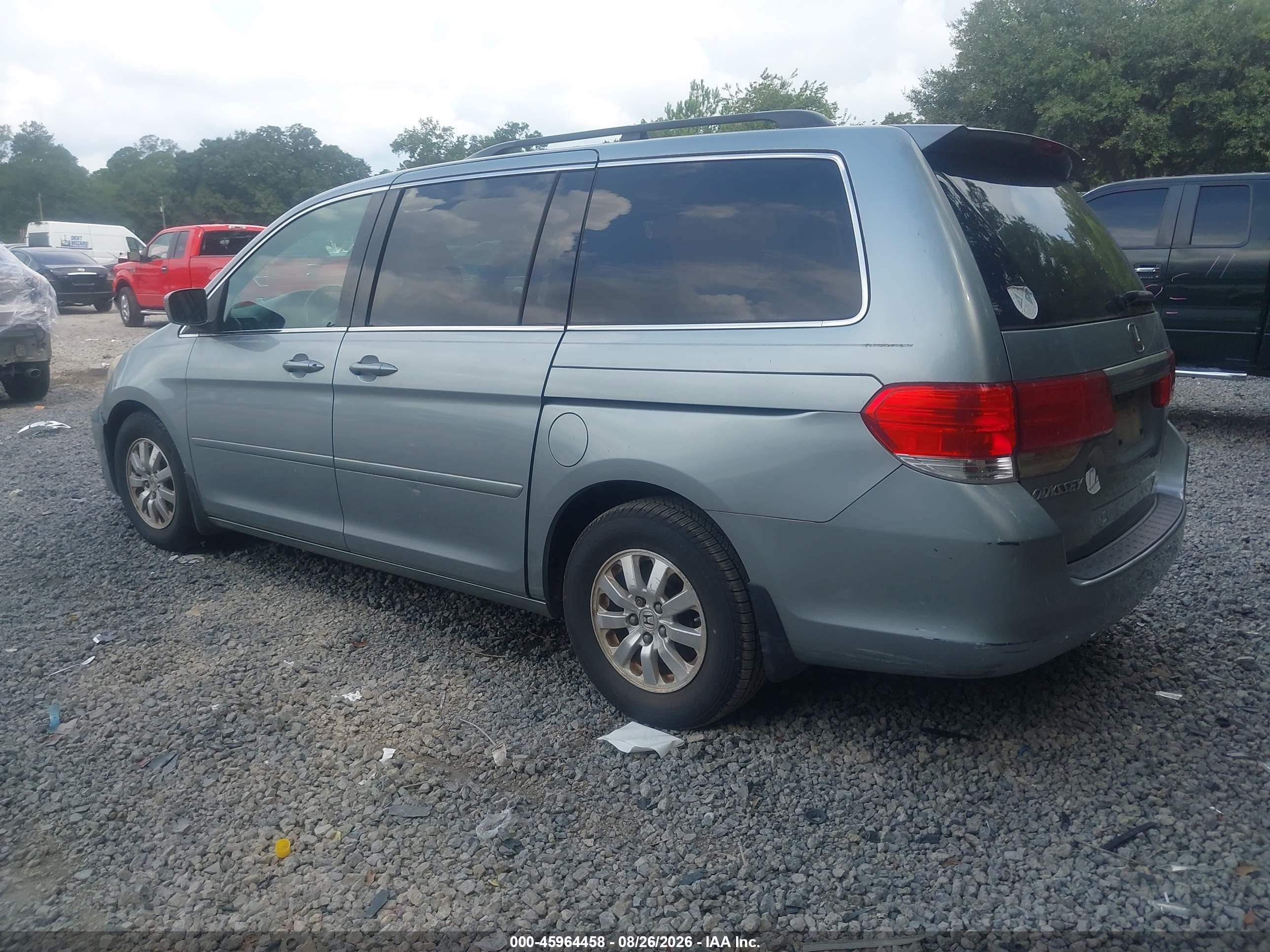 2008 Honda Odyssey Ex-l Gray vin: 5FNRL38708B067938