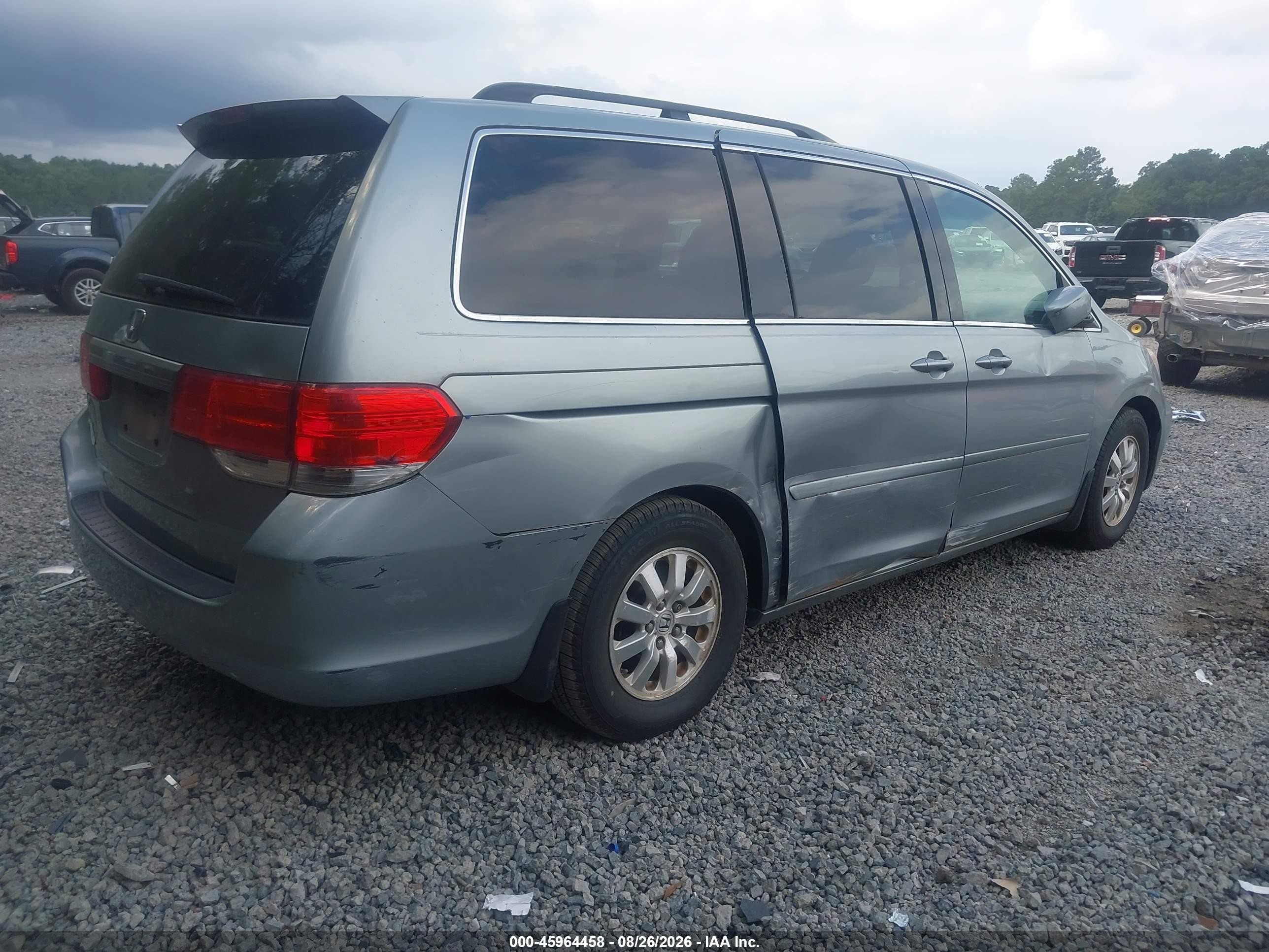 2008 Honda Odyssey Ex-l Gray vin: 5FNRL38708B067938