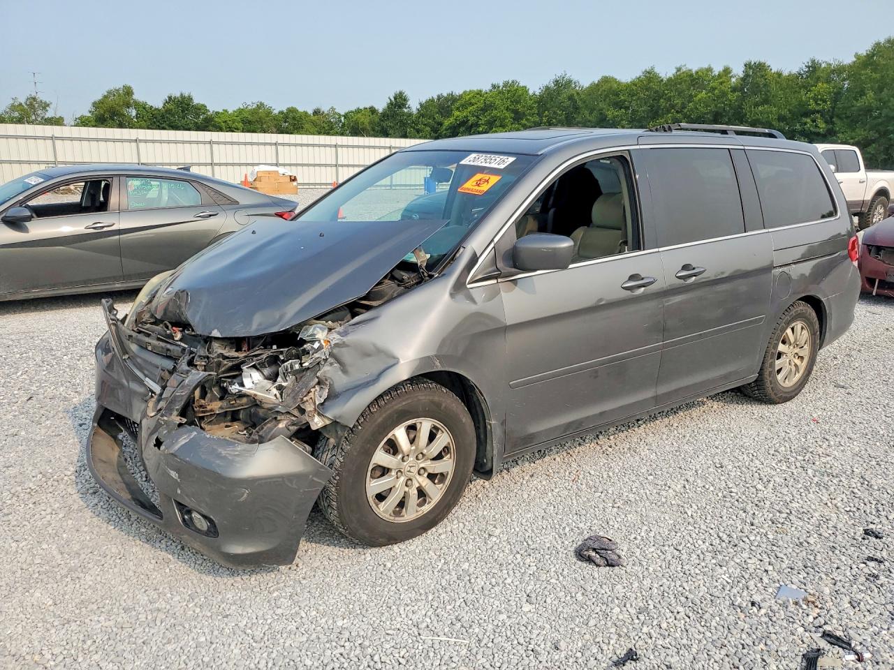2008 Honda Odyssey Exl Gray vin: 5FNRL38708B403863