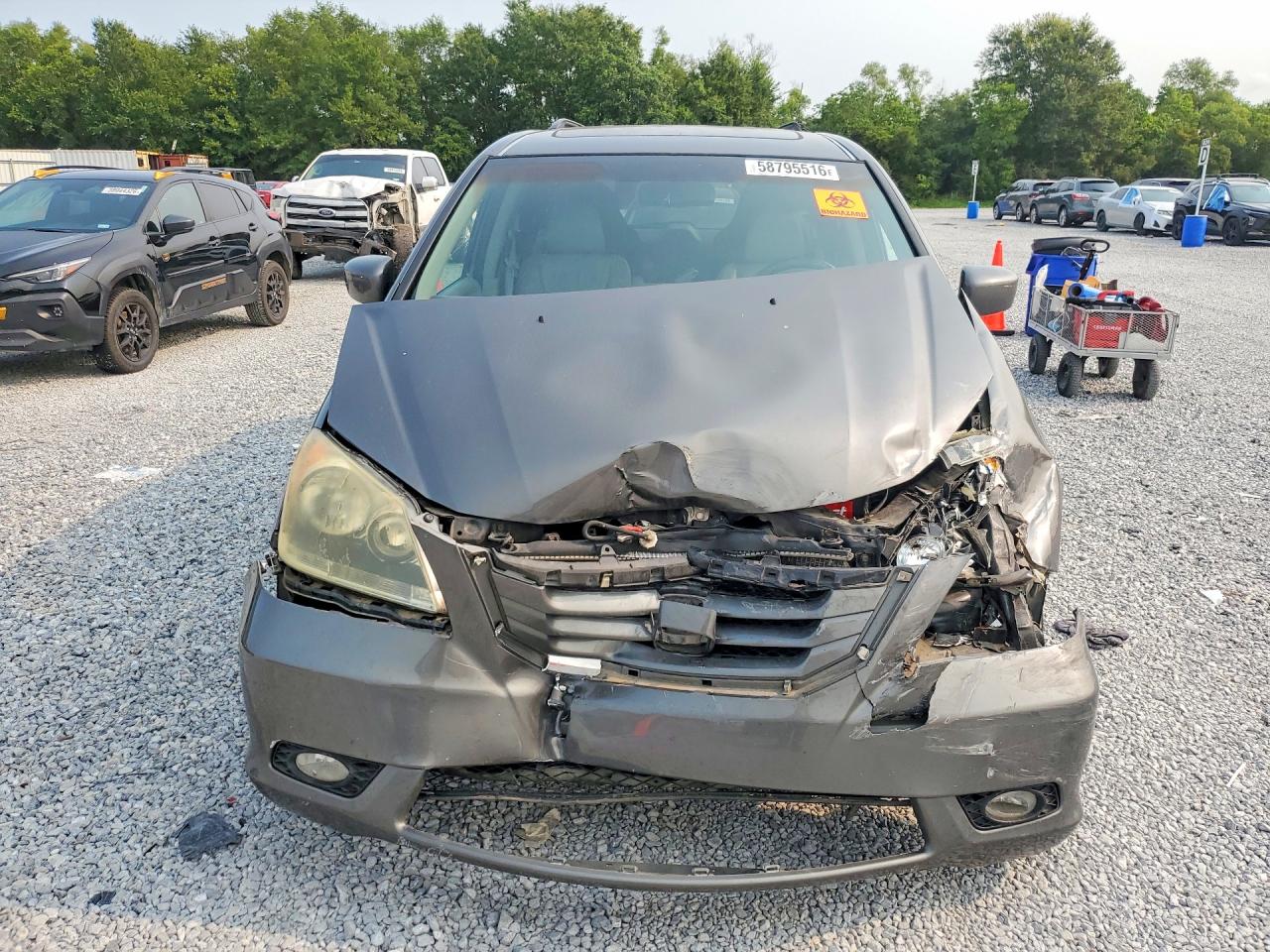 2008 Honda Odyssey Exl Gray vin: 5FNRL38708B403863