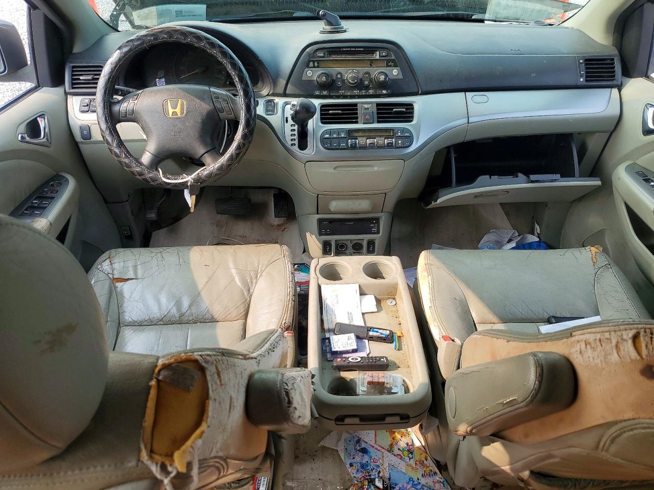 2008 Honda Odyssey Exl Gray vin: 5FNRL38708B403863