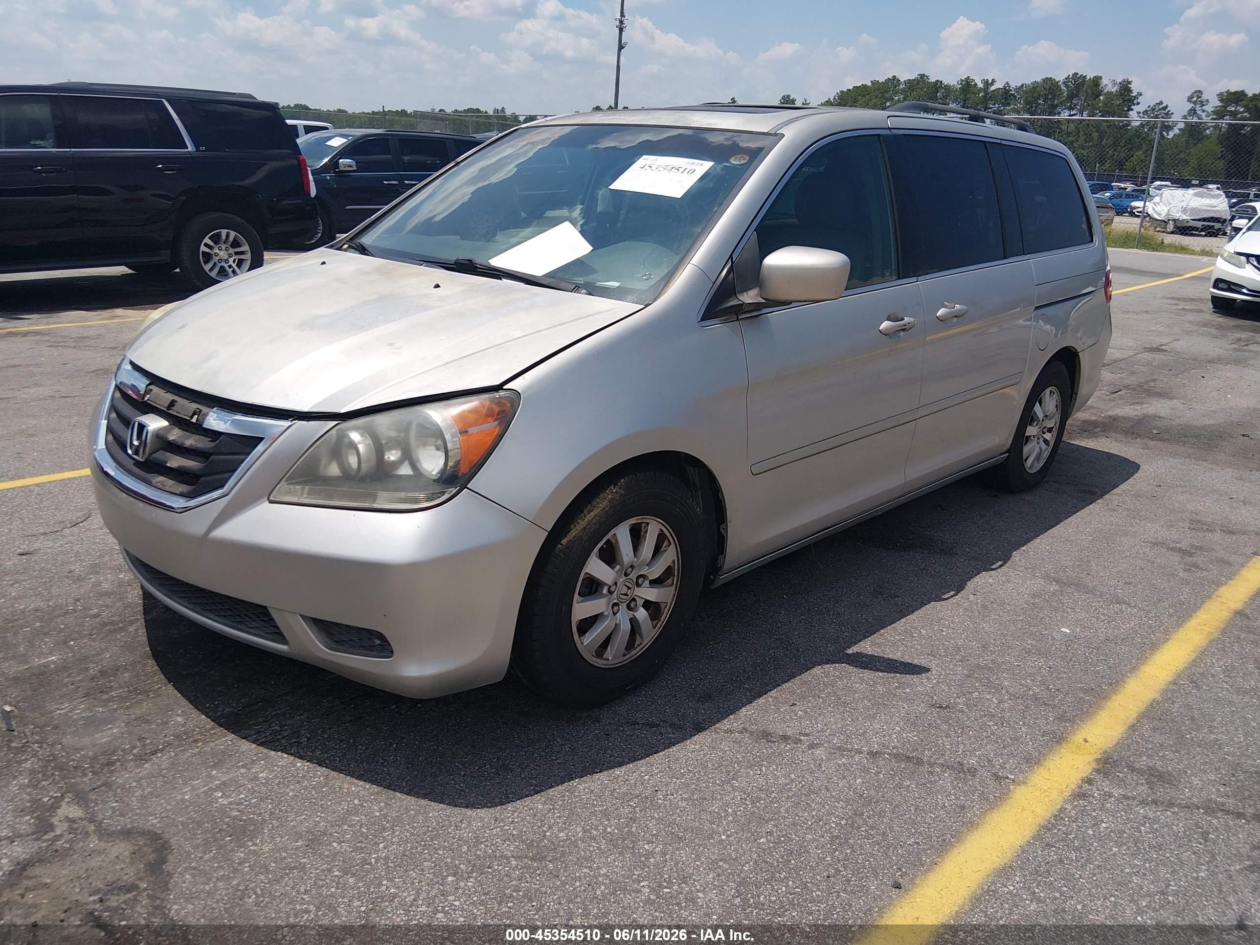 2008 Honda Odyssey Ex-l Серый vin: 5FNRL38708B415348