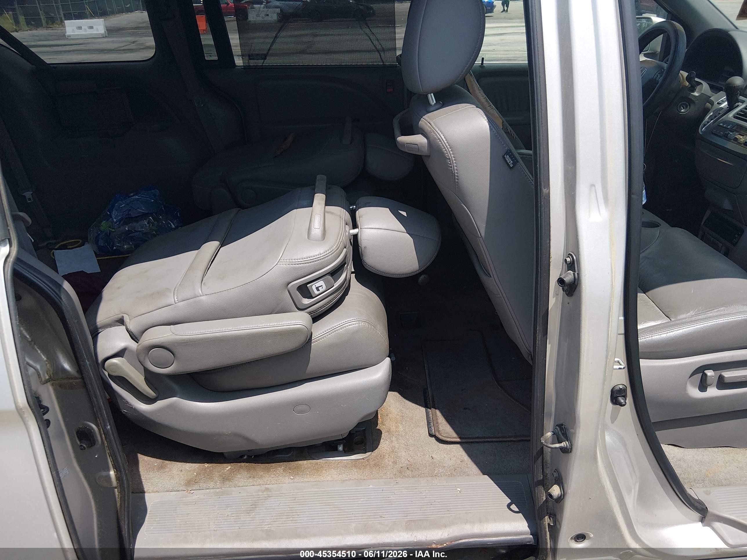 2008 Honda Odyssey Ex-l Серый vin: 5FNRL38708B415348