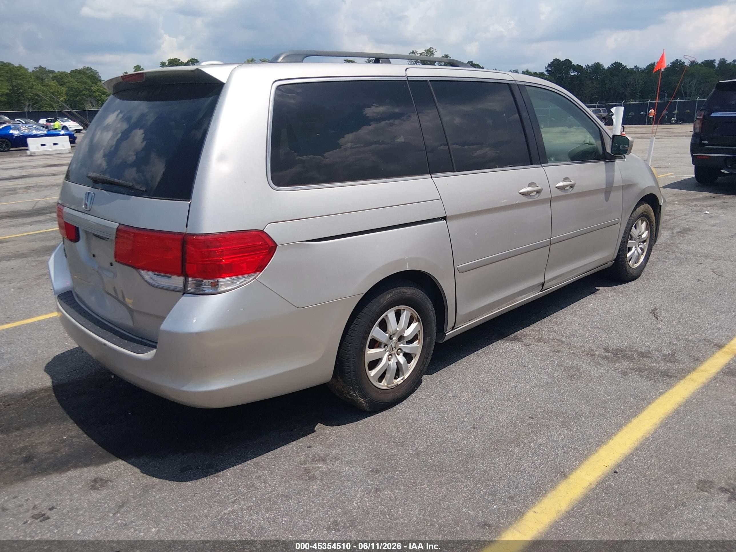 2008 Honda Odyssey Ex-l Серый vin: 5FNRL38708B415348