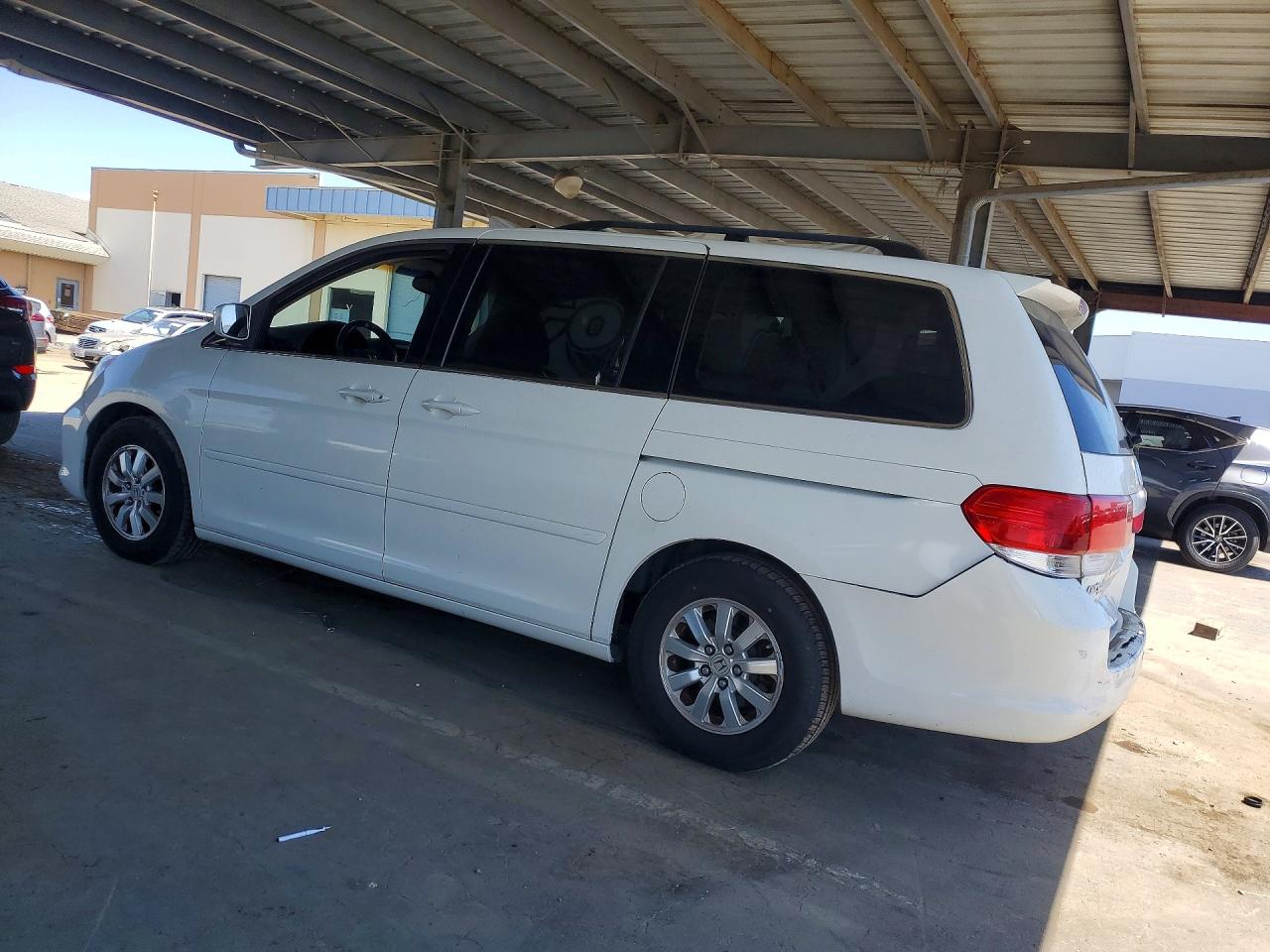 2009 Honda Odyssey Exl White vin: 5FNRL38709B000595