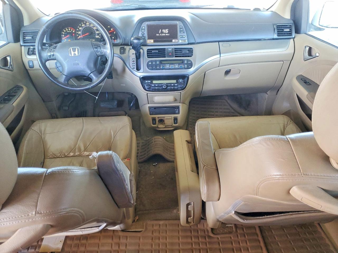 2009 Honda Odyssey Exl White vin: 5FNRL38709B000595