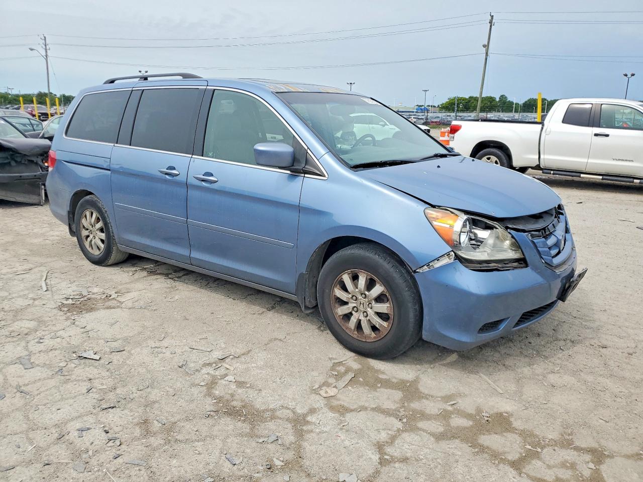 2009 Honda Odyssey Exl Blue vin: 5FNRL38709B004646