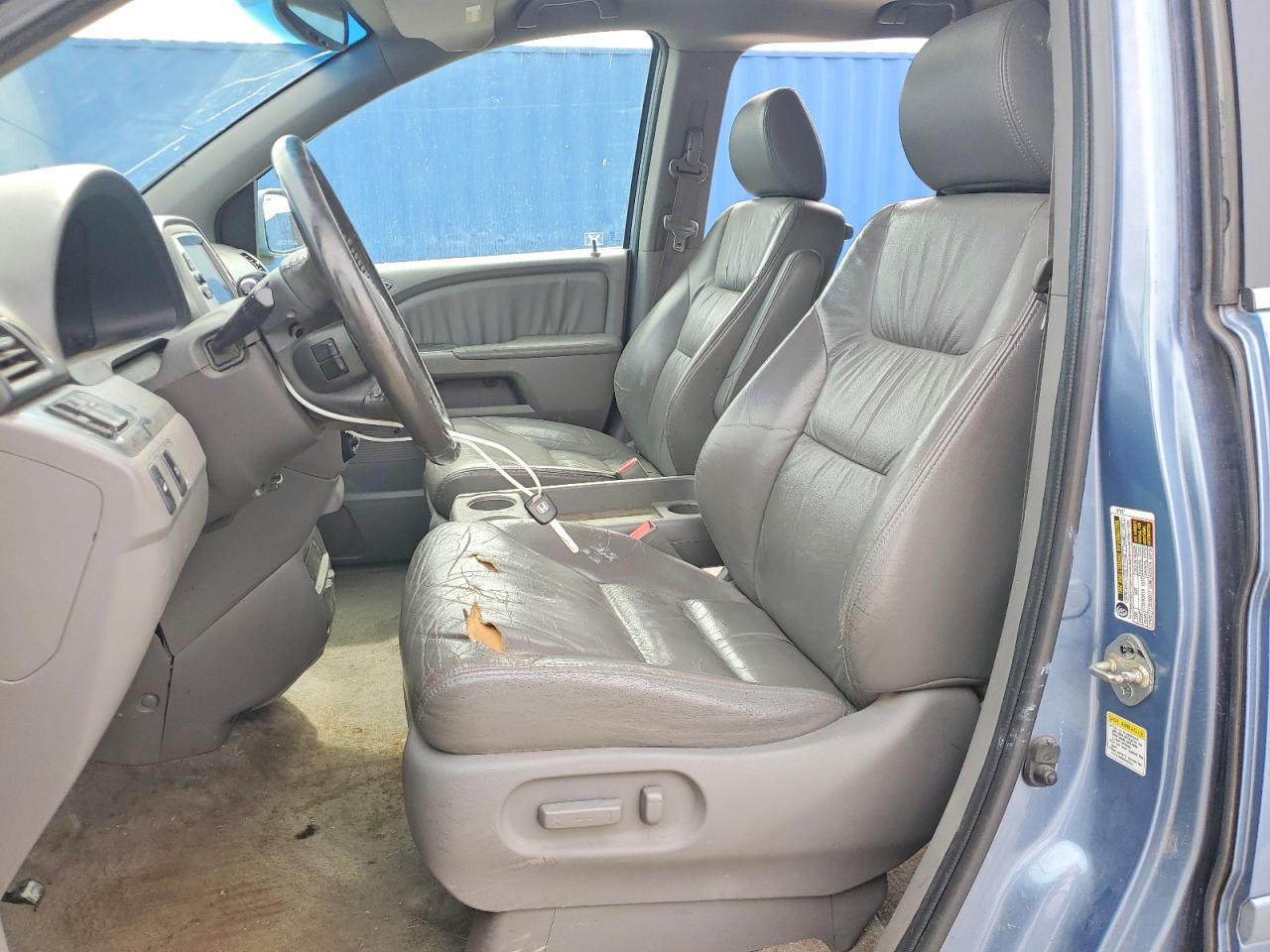 2009 Honda Odyssey Exl Blue vin: 5FNRL38709B004646