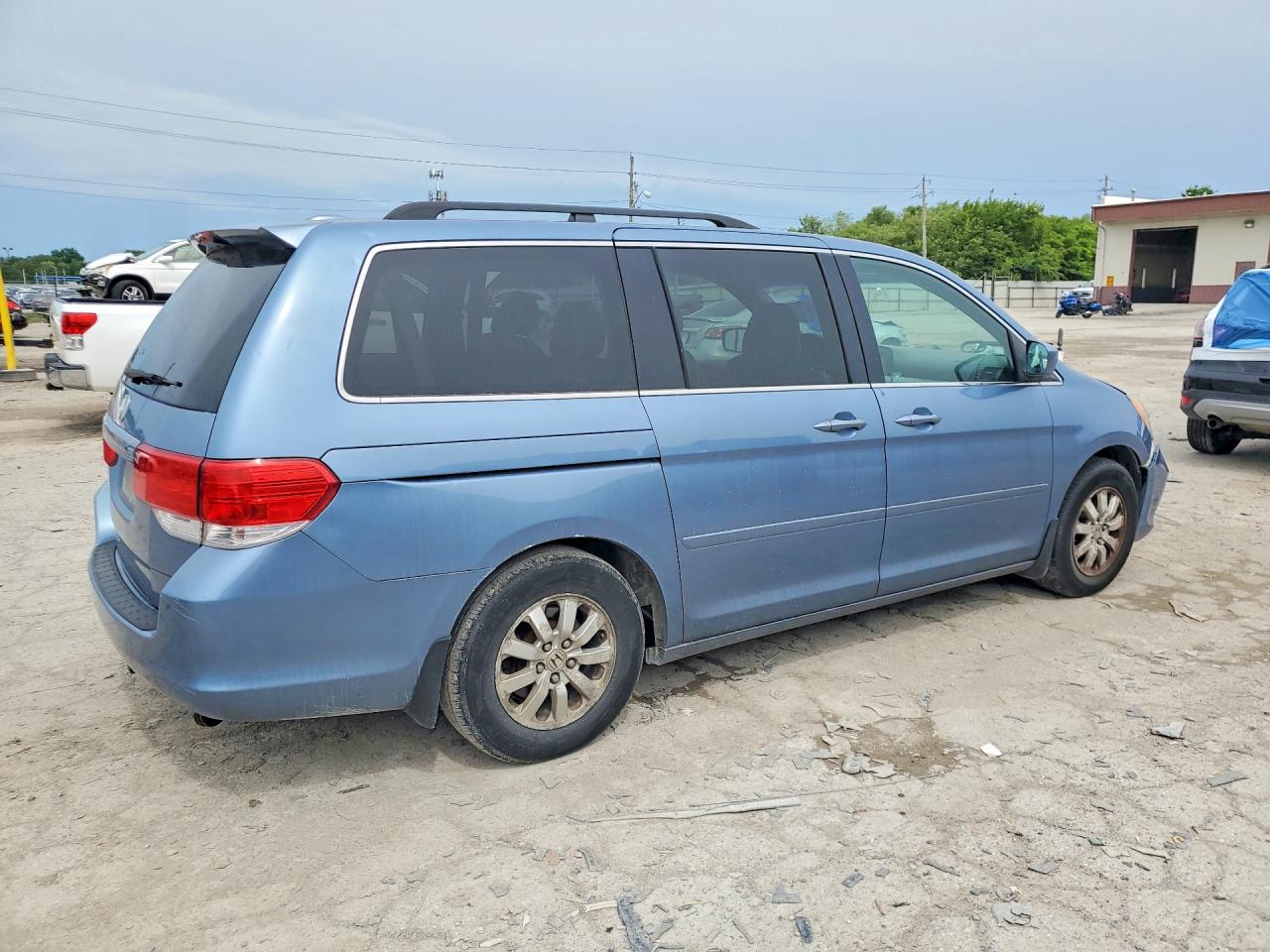 2009 Honda Odyssey Exl Blue vin: 5FNRL38709B004646
