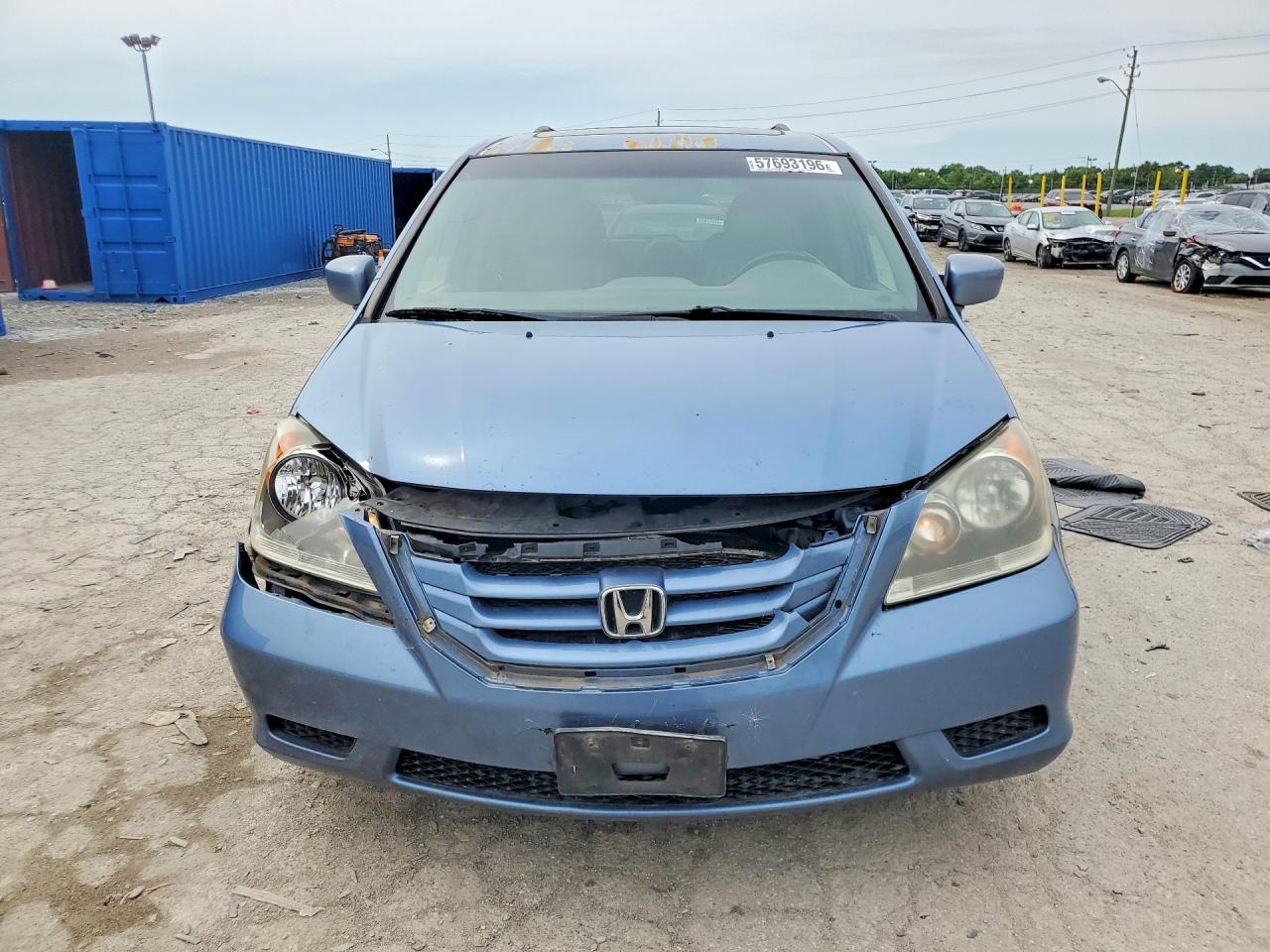 2009 Honda Odyssey Exl Blue vin: 5FNRL38709B004646