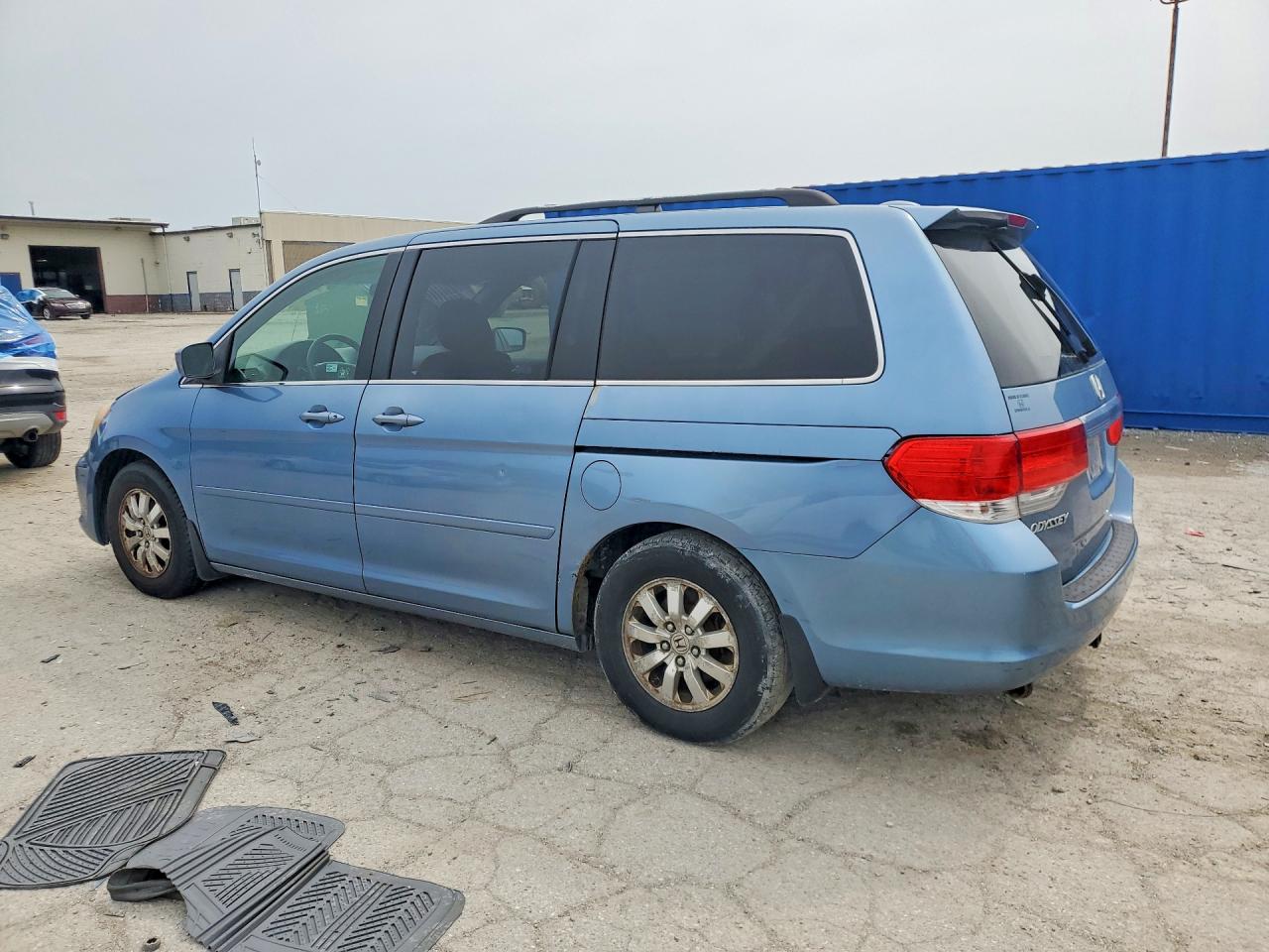 2009 Honda Odyssey Exl Blue vin: 5FNRL38709B004646
