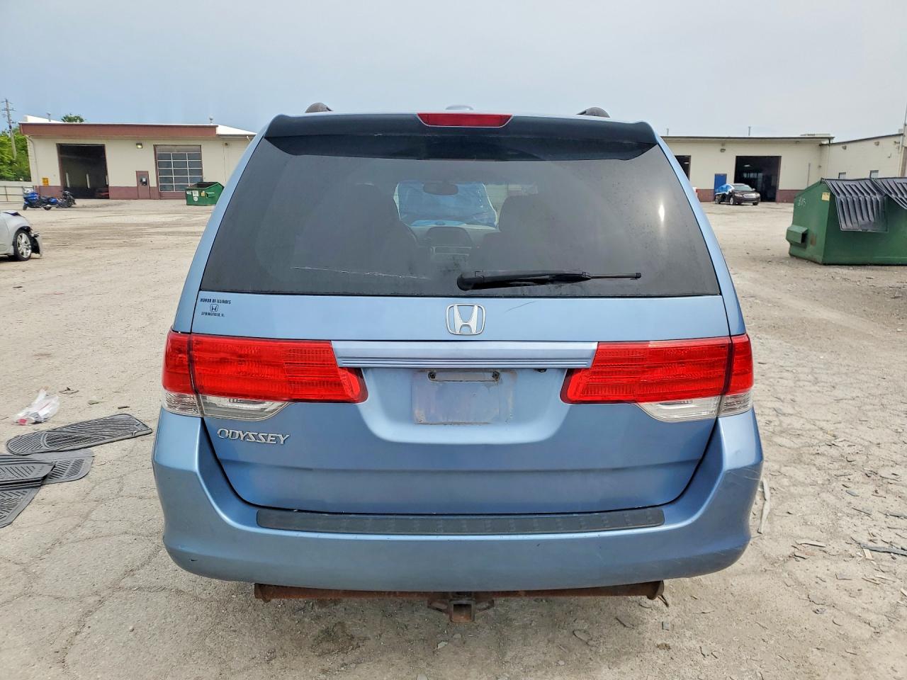 2009 Honda Odyssey Exl Blue vin: 5FNRL38709B004646