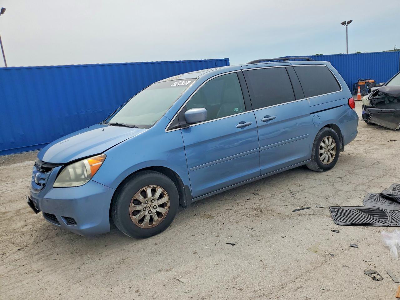 2009 Honda Odyssey Exl Blue vin: 5FNRL38709B004646