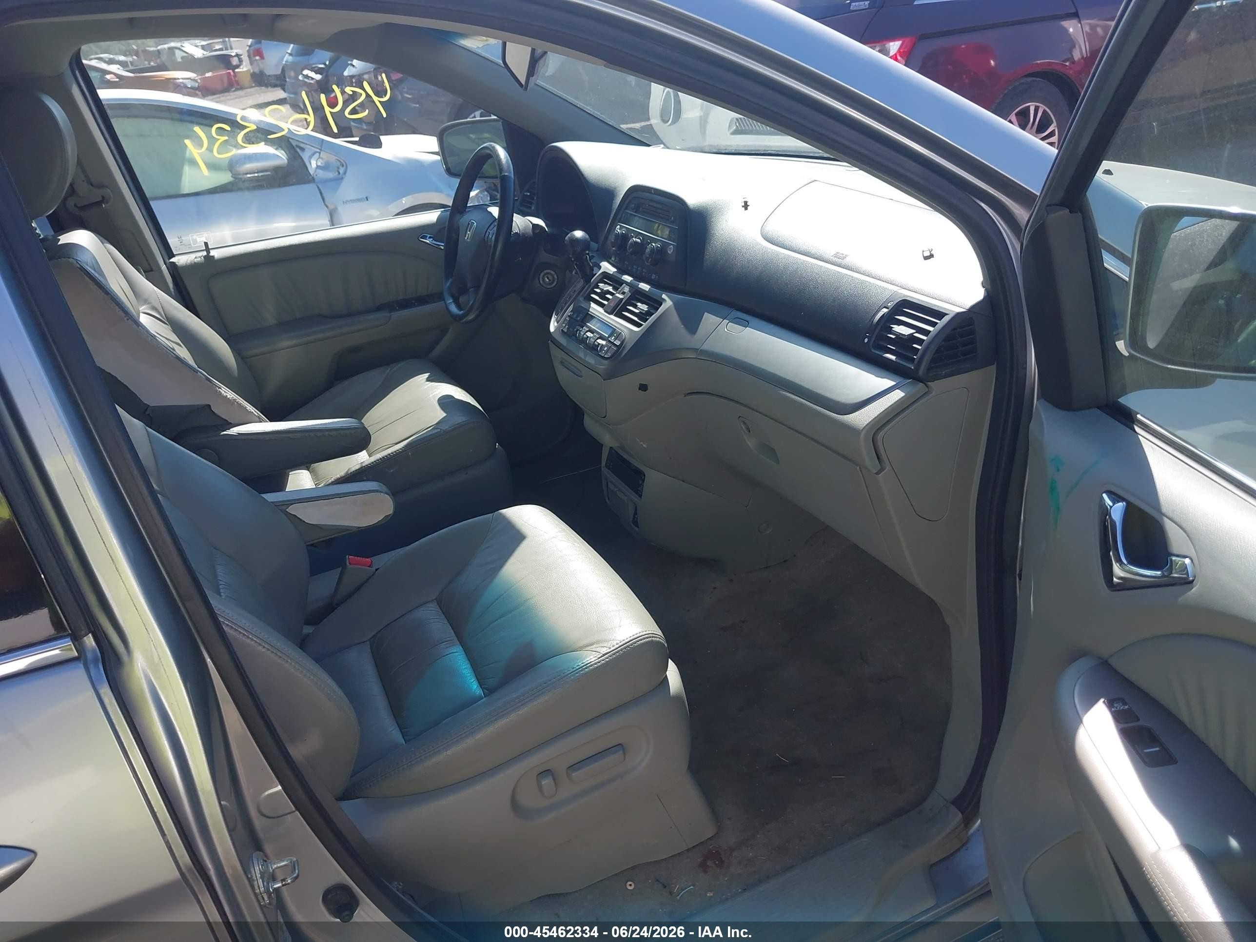 2009 Honda Odyssey Ex-l Silver vin: 5FNRL38709B038344