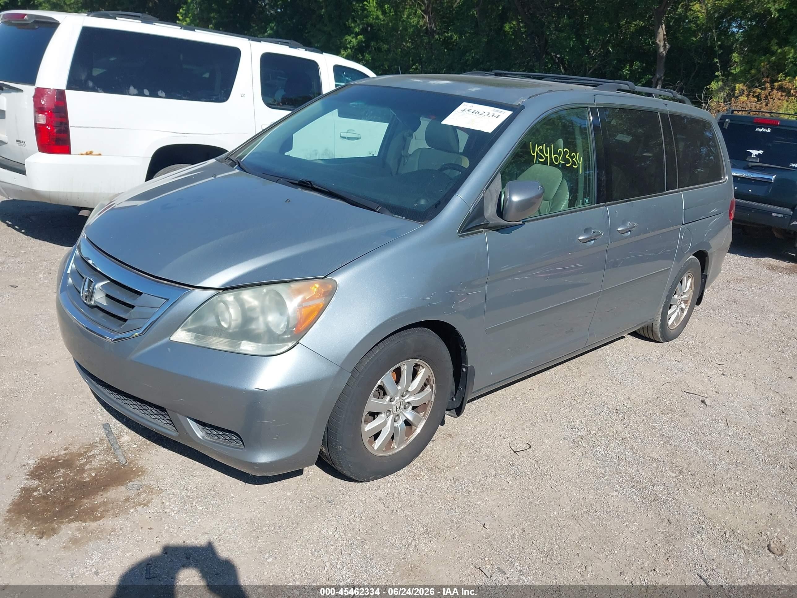 2009 Honda Odyssey Ex-l Silver vin: 5FNRL38709B038344