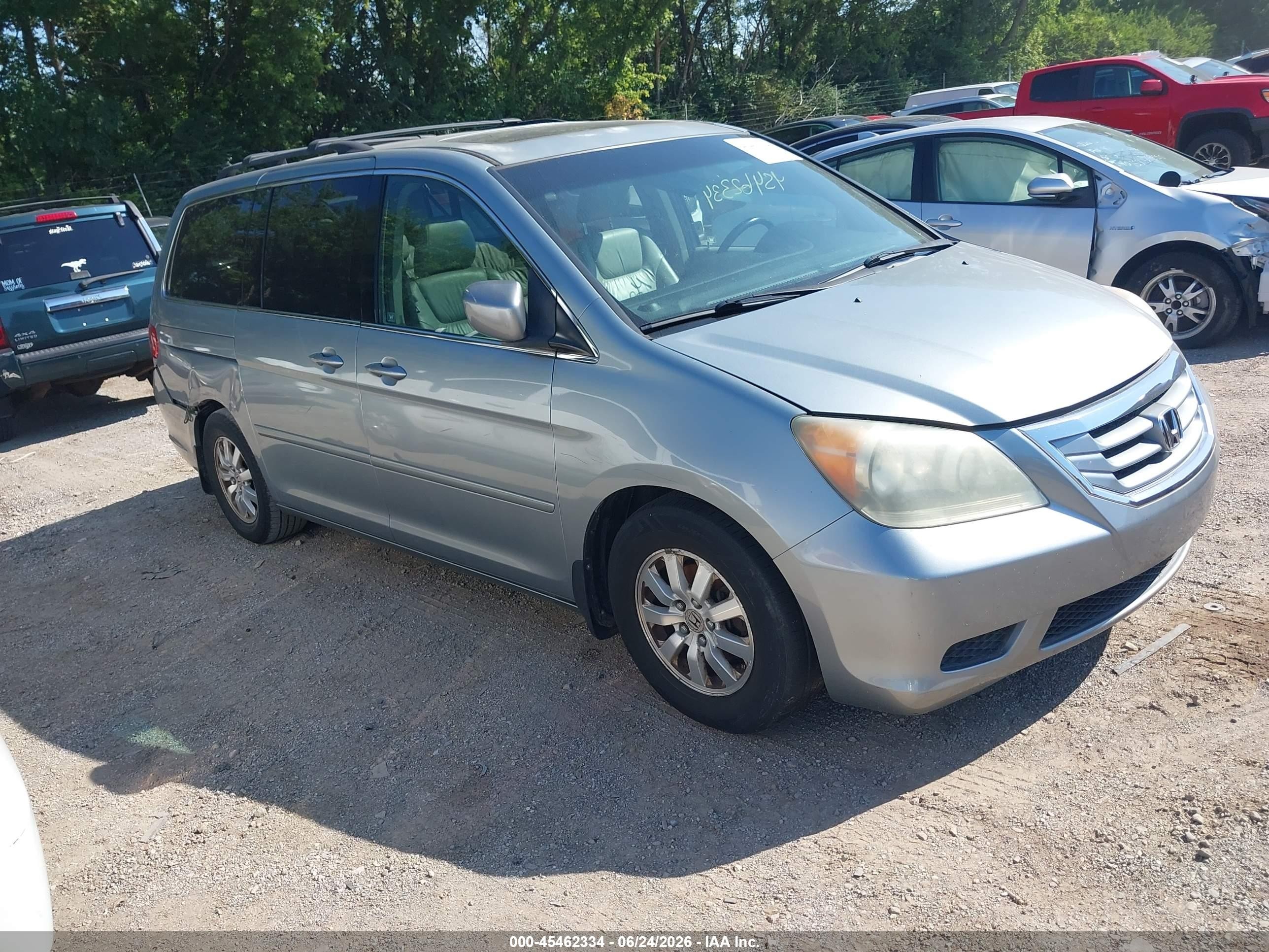 2009 Honda Odyssey Ex-l Silver vin: 5FNRL38709B038344