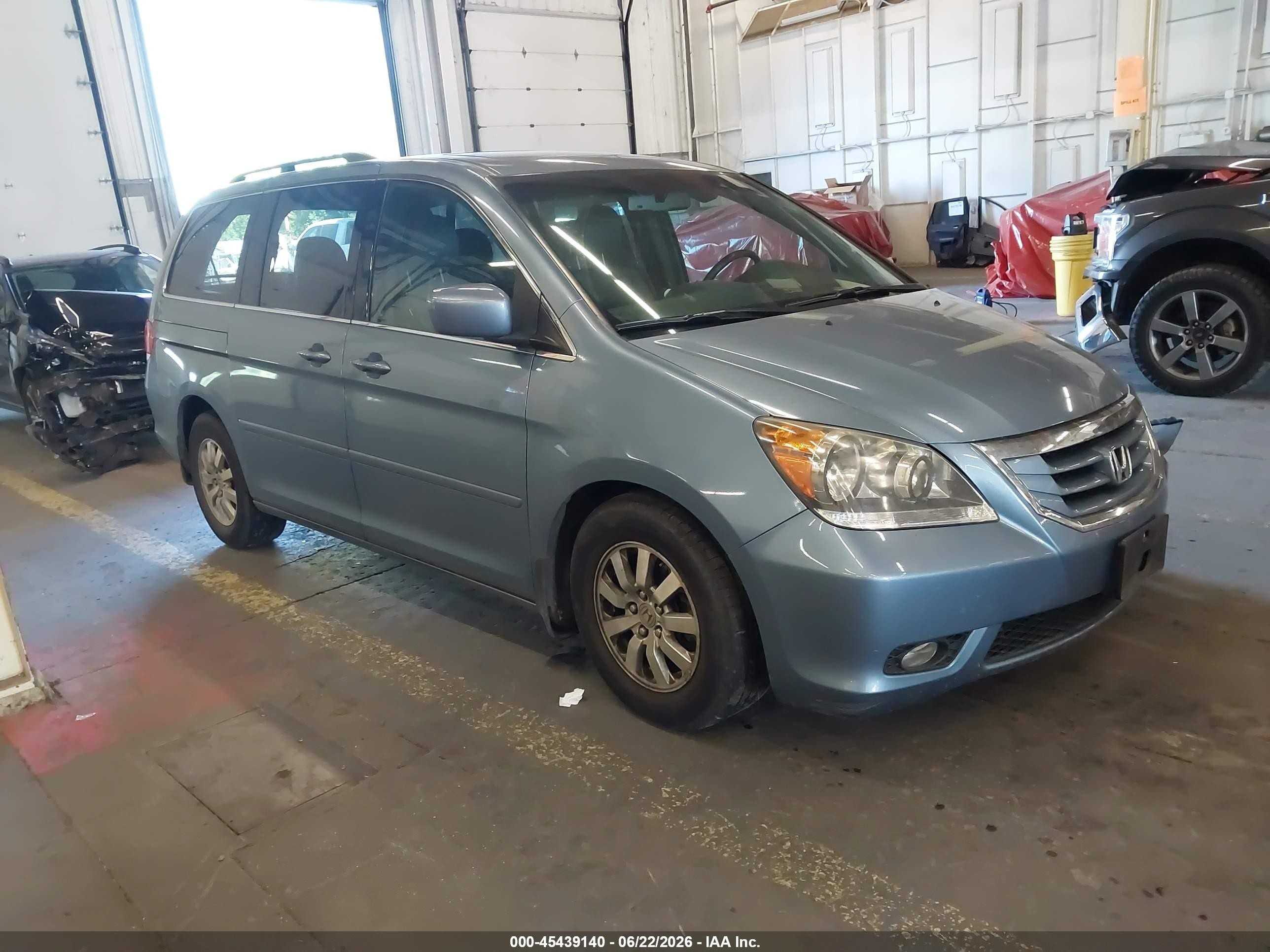 2009 Honda Odyssey Ex-l Blue vin: 5FNRL38709B053765