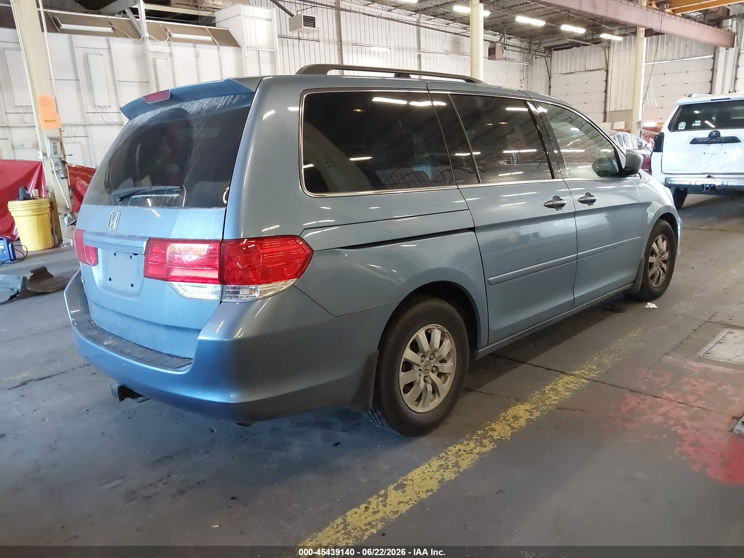 2009 Honda Odyssey Ex-l Blue vin: 5FNRL38709B053765