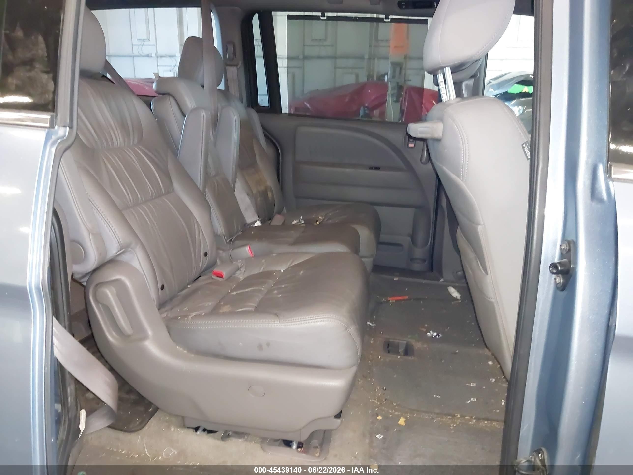2009 Honda Odyssey Ex-l Blue vin: 5FNRL38709B053765
