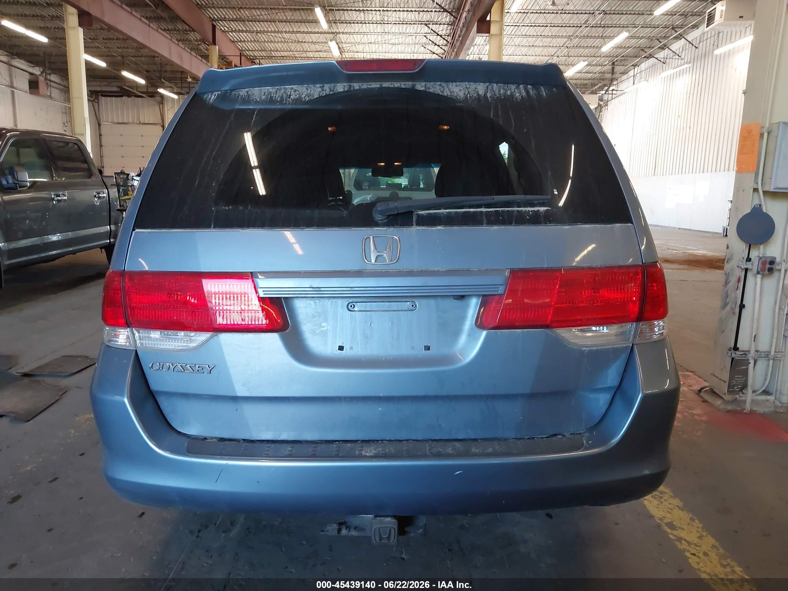 2009 Honda Odyssey Ex-l Blue vin: 5FNRL38709B053765