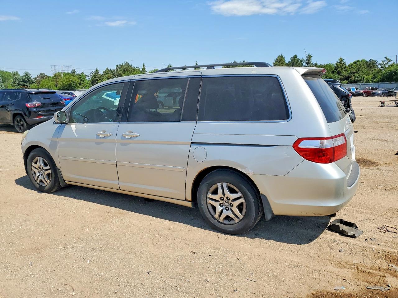 2005 Honda Odyssey Exl Silver vin: 5FNRL38715B084890