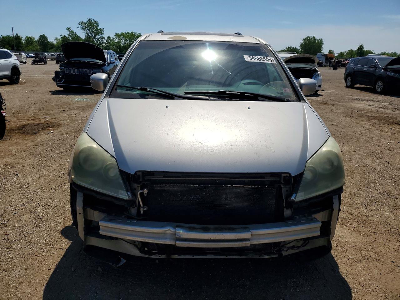2005 Honda Odyssey Exl Silver vin: 5FNRL38715B084890