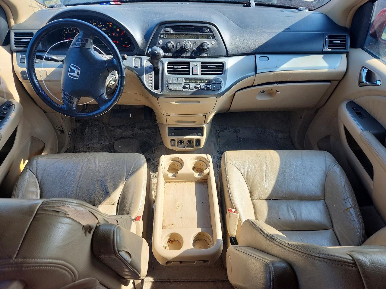 2006 Honda Odyssey Exl Red vin: 5FNRL38716B044892
