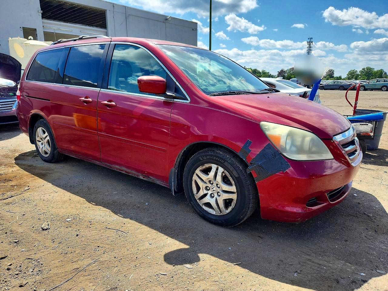 2006 Honda Odyssey Exl Red vin: 5FNRL38716B044892