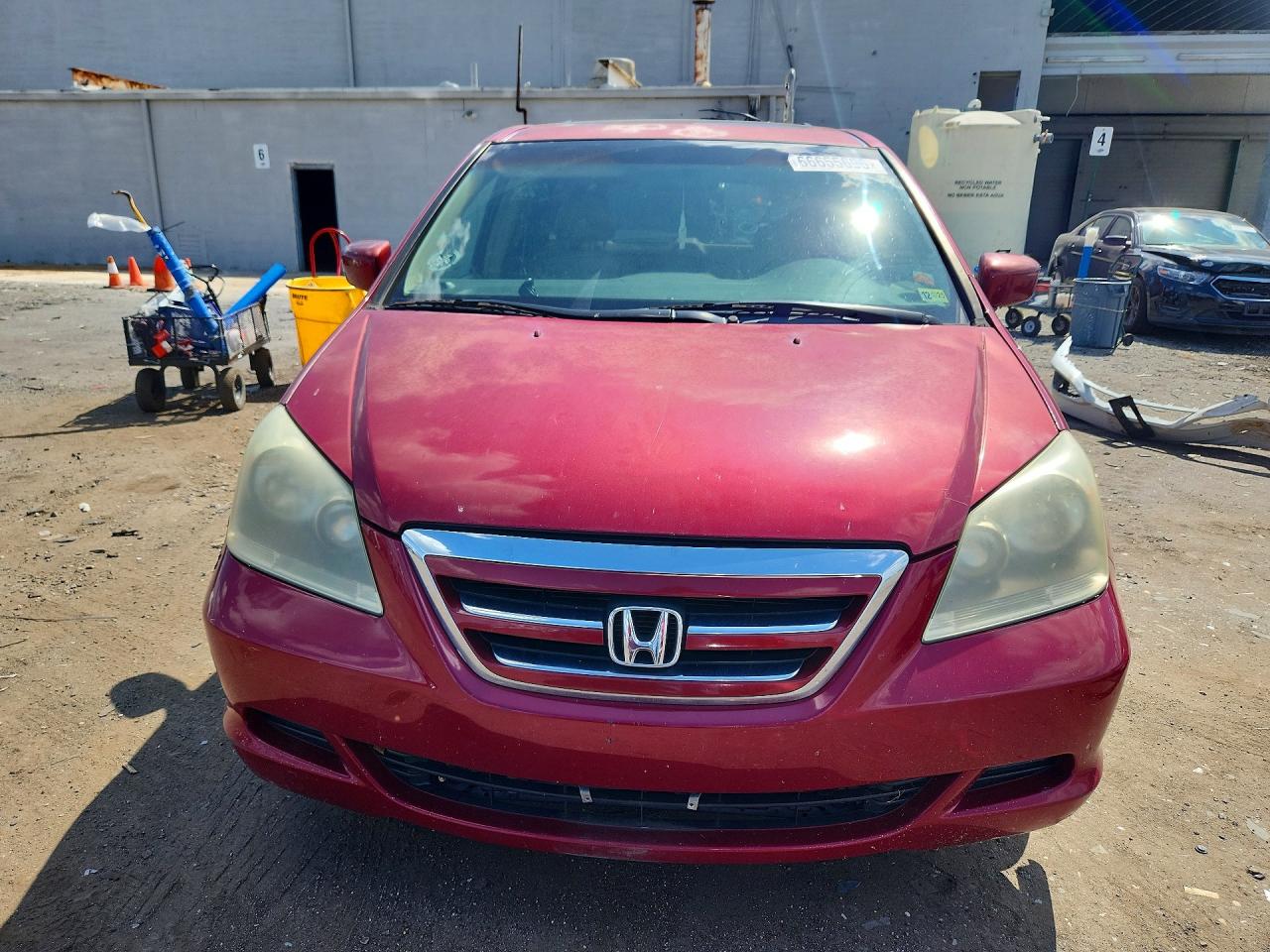 2006 Honda Odyssey Exl Red vin: 5FNRL38716B044892
