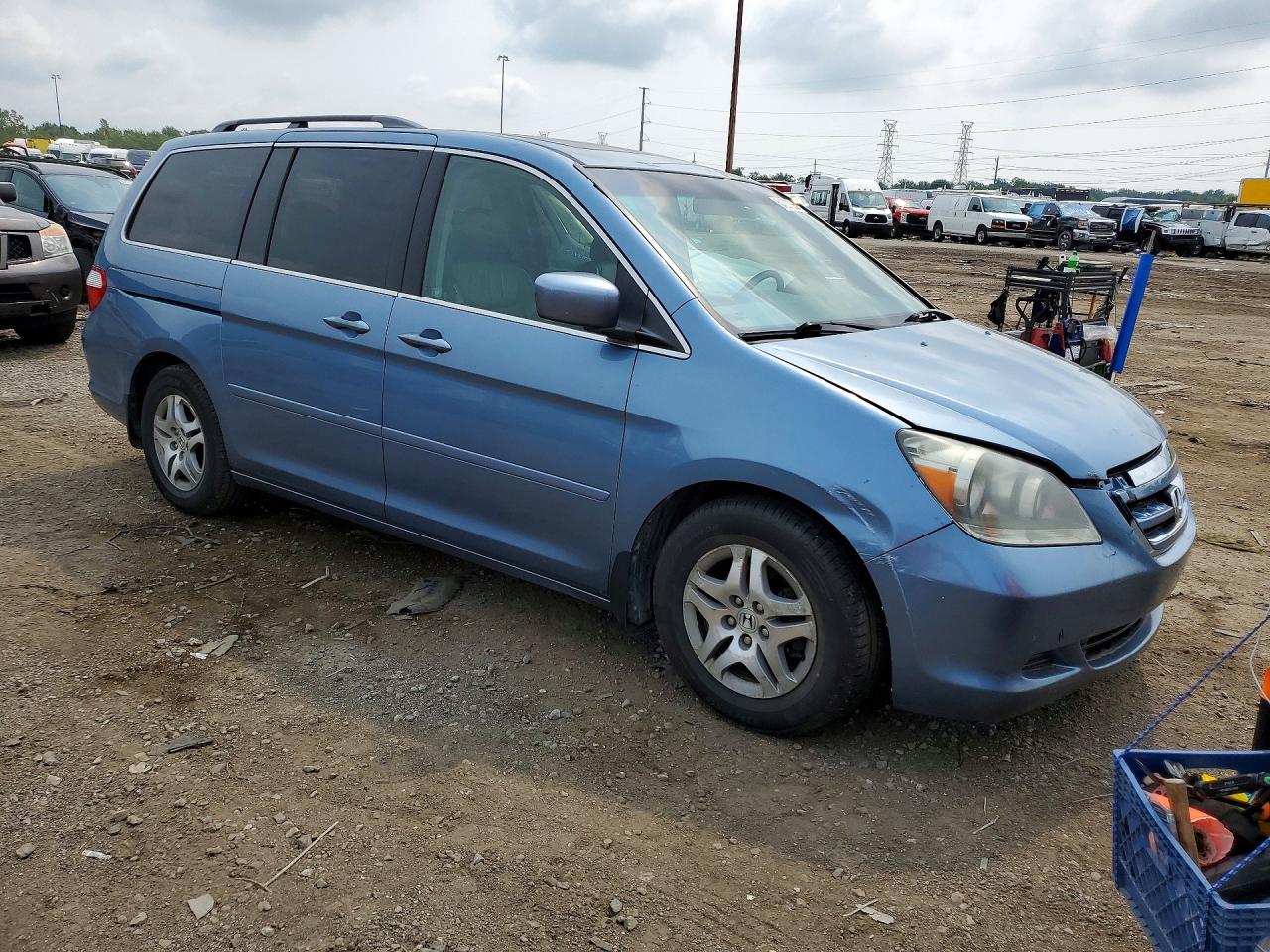 2006 Honda Odyssey Exl Blue vin: 5FNRL38716B046464