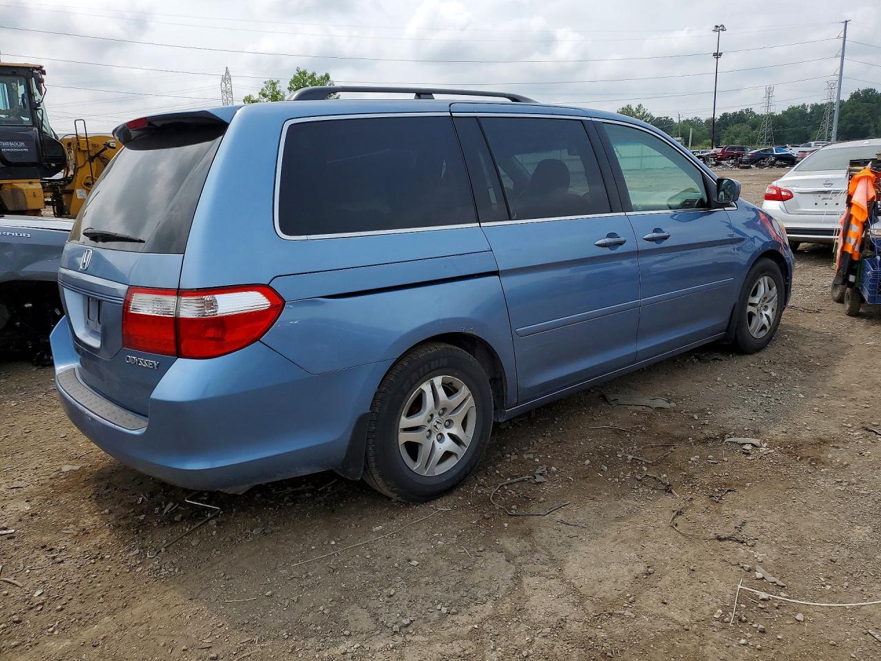 2006 Honda Odyssey Exl Blue vin: 5FNRL38716B046464