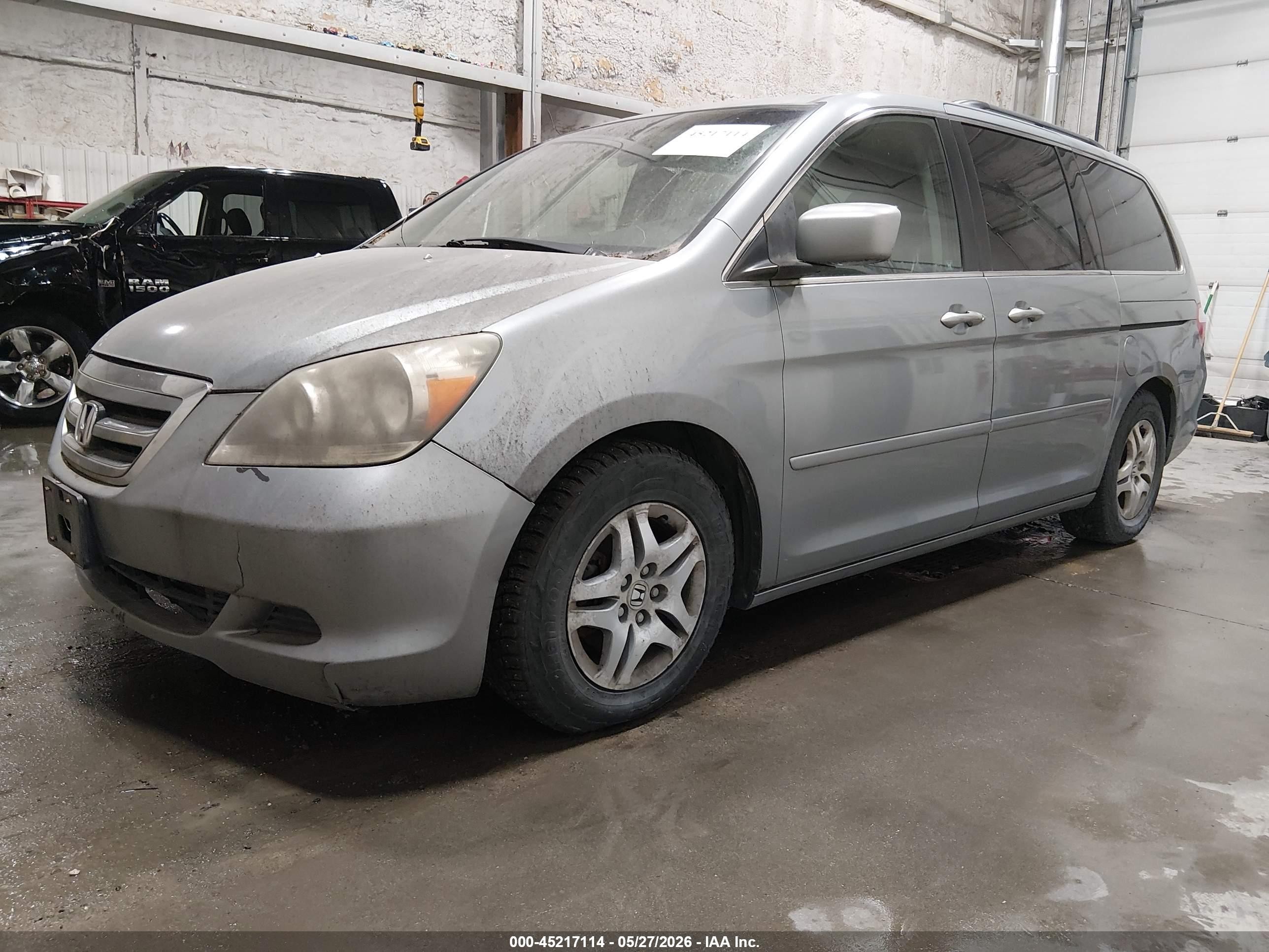 2006 Honda Odyssey Ex-l Light Blue vin: 5FNRL38716B077388