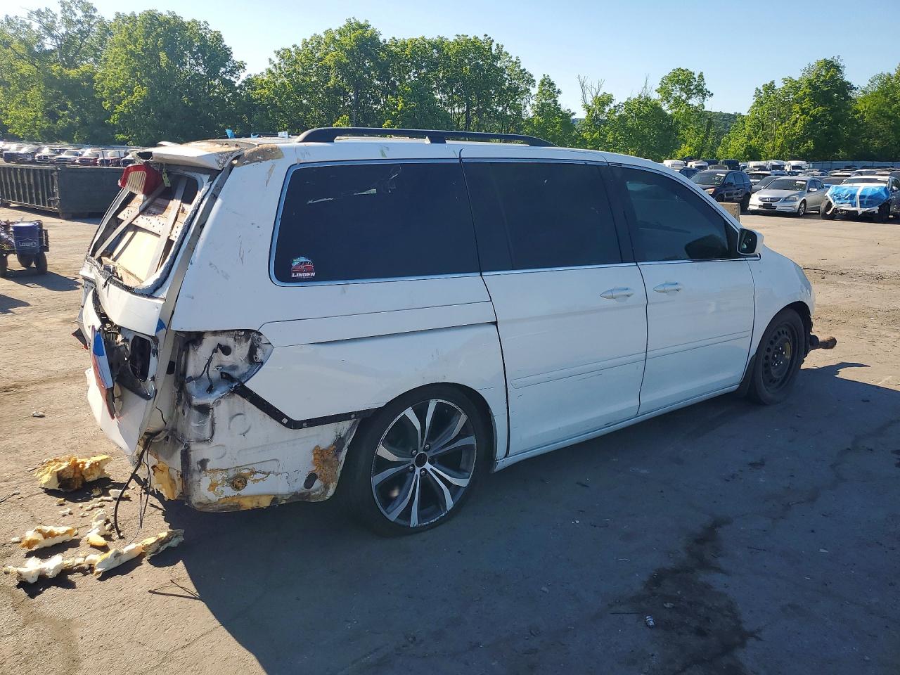 2006 Honda Odyssey Exl White vin: 5FNRL38716B457802