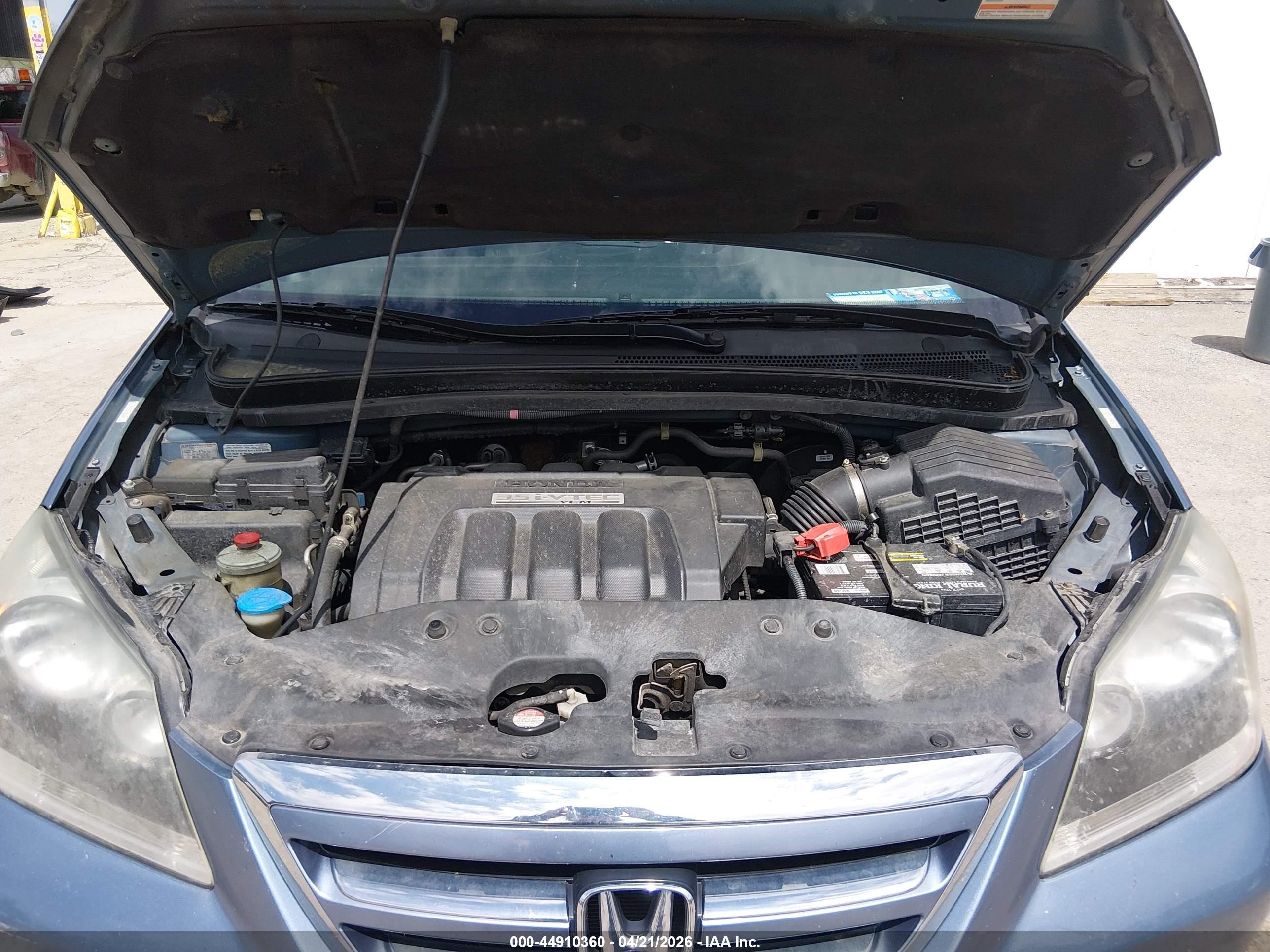 2007 Honda Odyssey Ex-l Blue vin: 5FNRL38717B000859