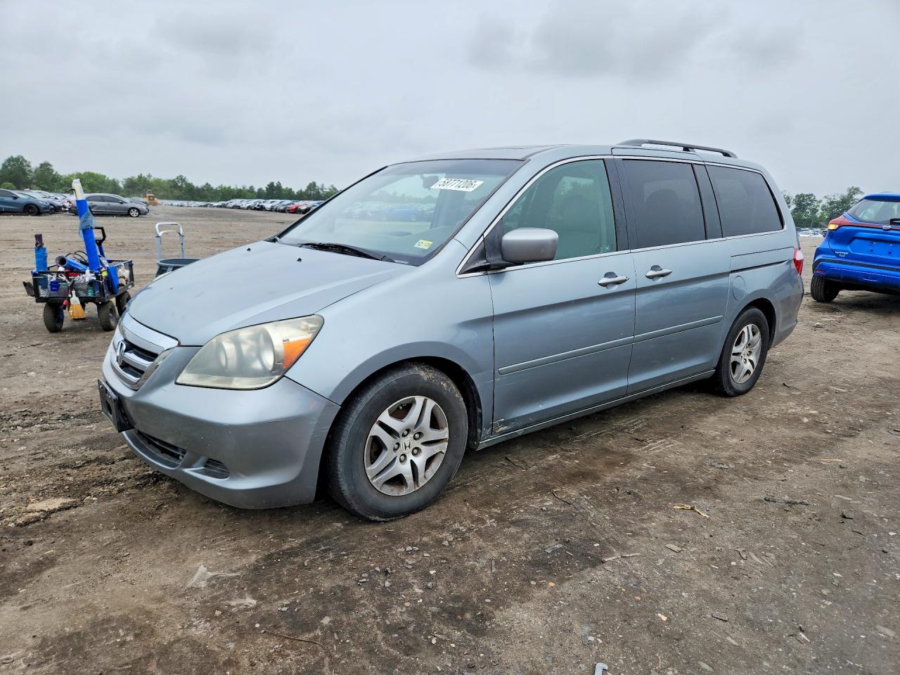 2007 Honda Odyssey Exl Turquoise vin: 5FNRL38717B013398