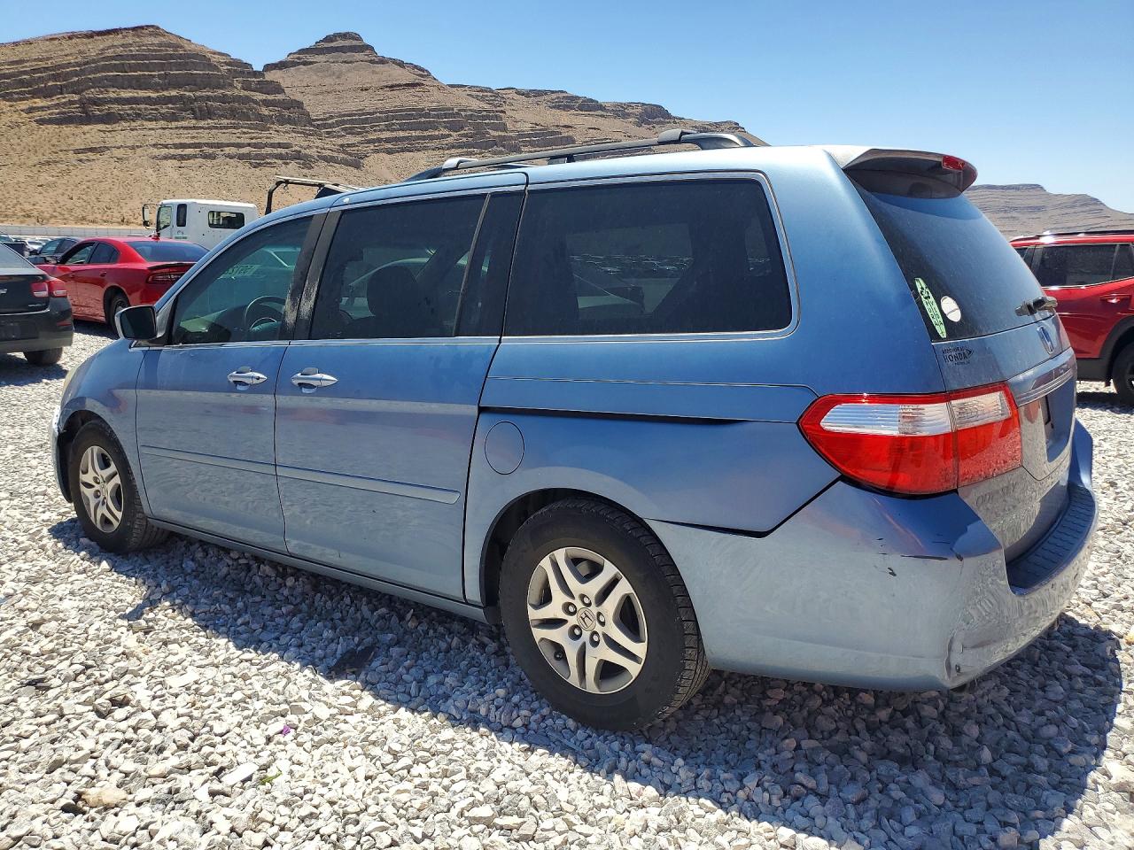 2007 Honda Odyssey Blue vin: 5FNRL38717B023784