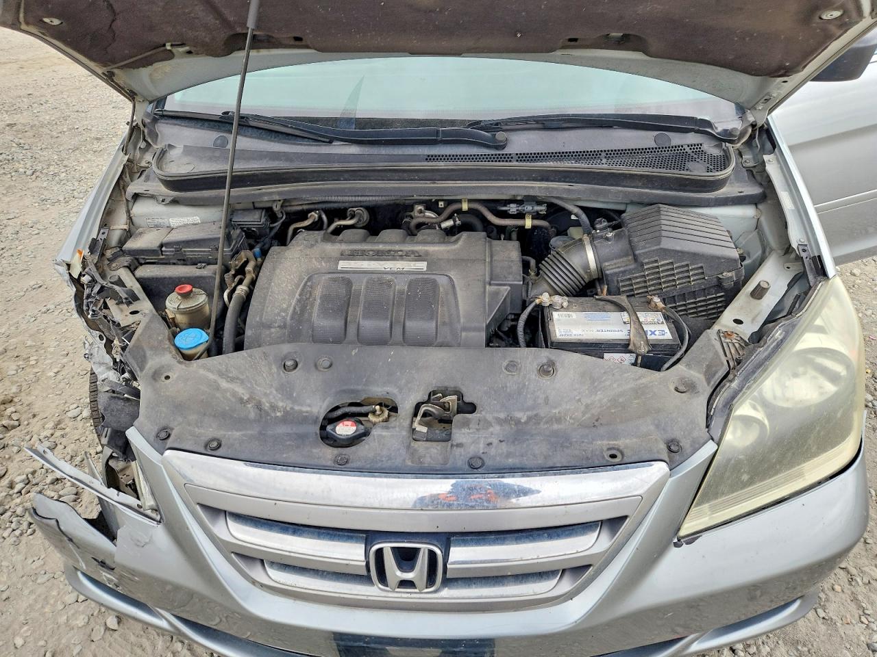 2007 Honda Odyssey Exl Silver vin: 5FNRL38717B058342