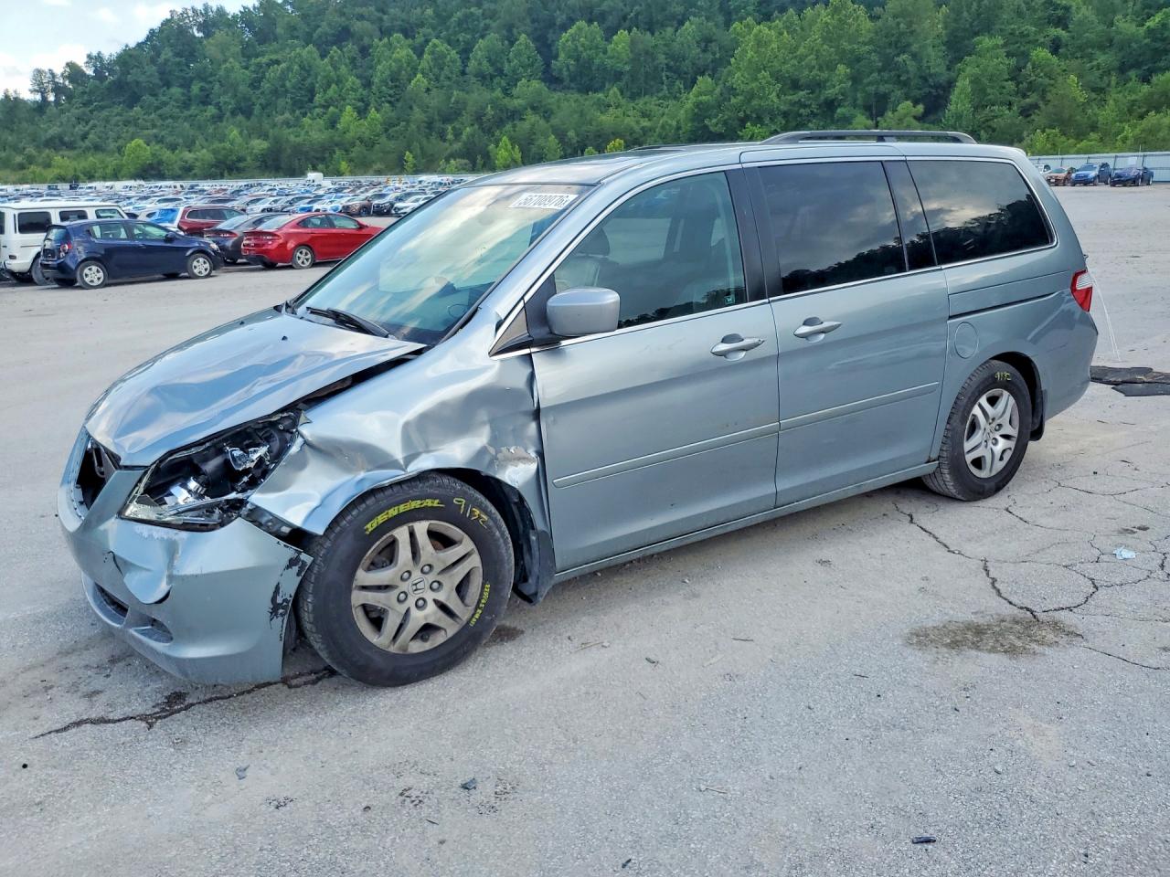 2007 Honda Odyssey Exl Silver vin: 5FNRL38717B065467