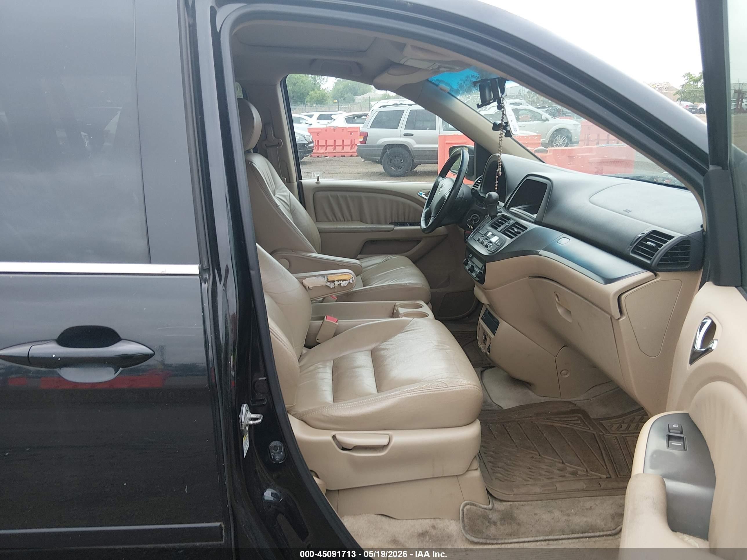 2007 Honda Odyssey Ex-l Black vin: 5FNRL38717B113744
