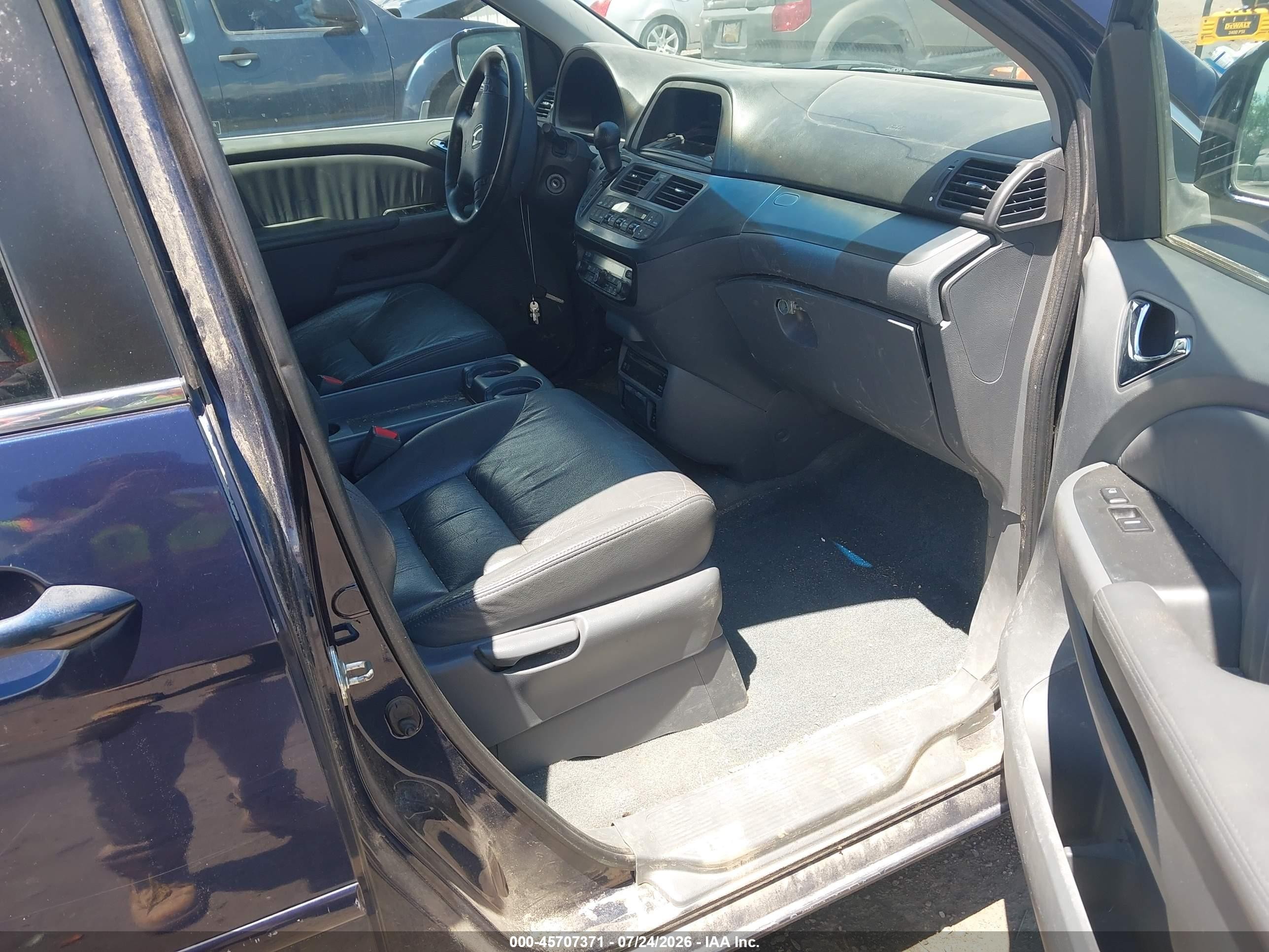 2007 Honda Odyssey Ex-l Синий vin: 5FNRL38717B122914