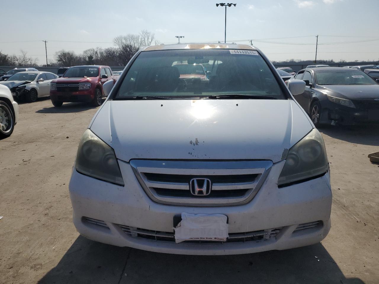 2007 Honda Odyssey Exl White vin: 5FNRL38717B141611