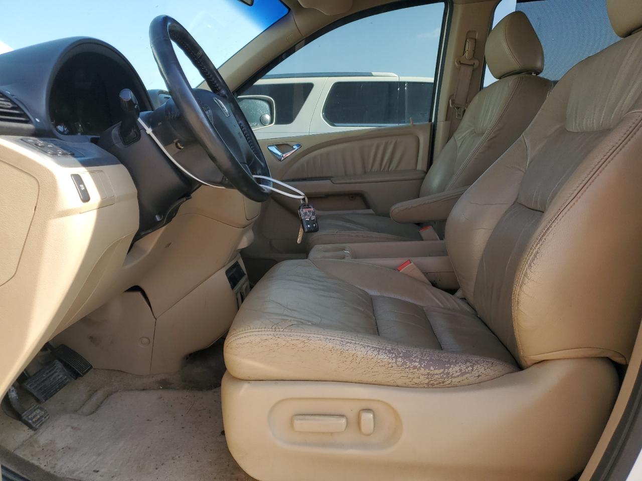 2007 Honda Odyssey Exl White vin: 5FNRL38717B141611