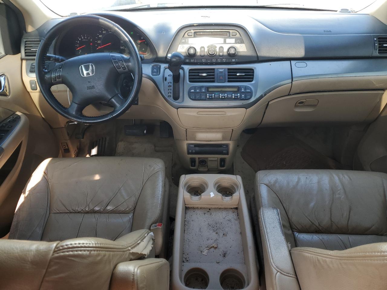 2007 Honda Odyssey Exl White vin: 5FNRL38717B141611