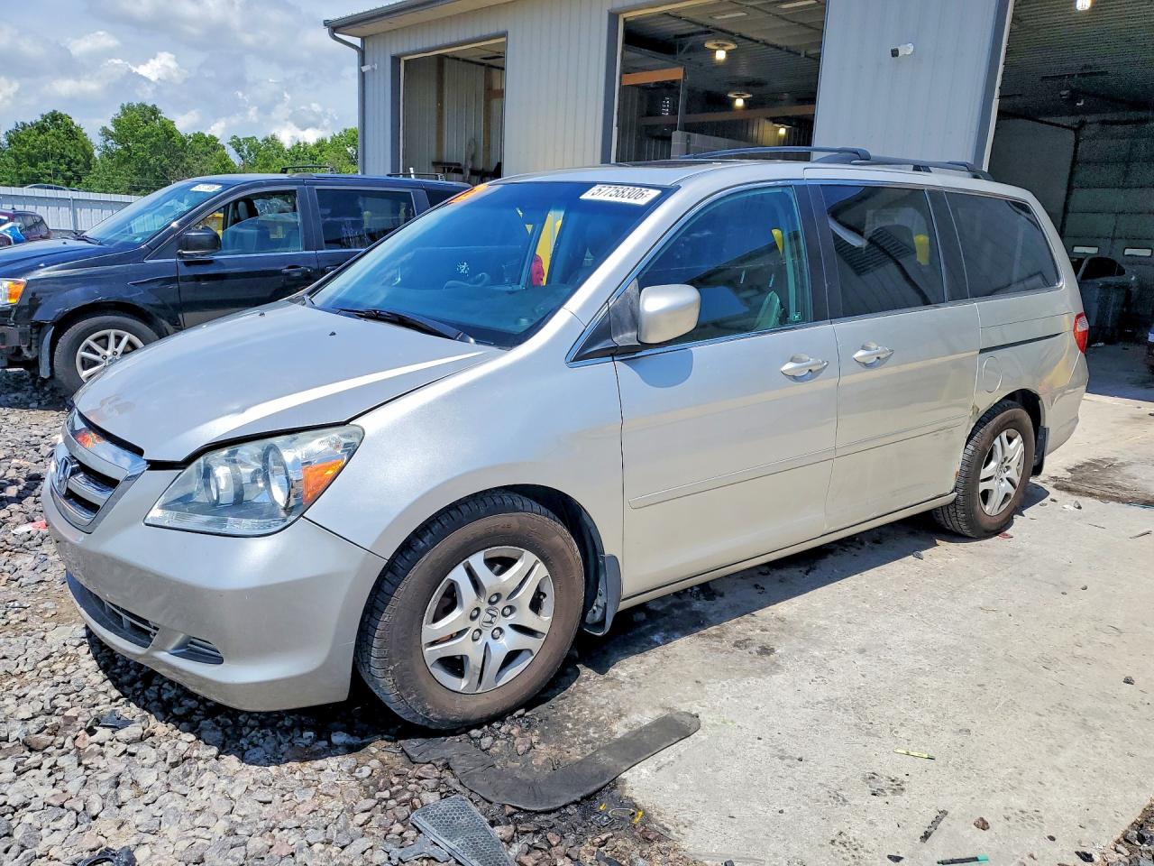 2007 Honda Odyssey Exl Silver vin: 5FNRL38717B142810