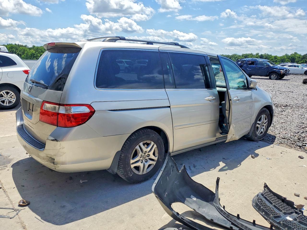 2007 Honda Odyssey Exl Silver vin: 5FNRL38717B142810