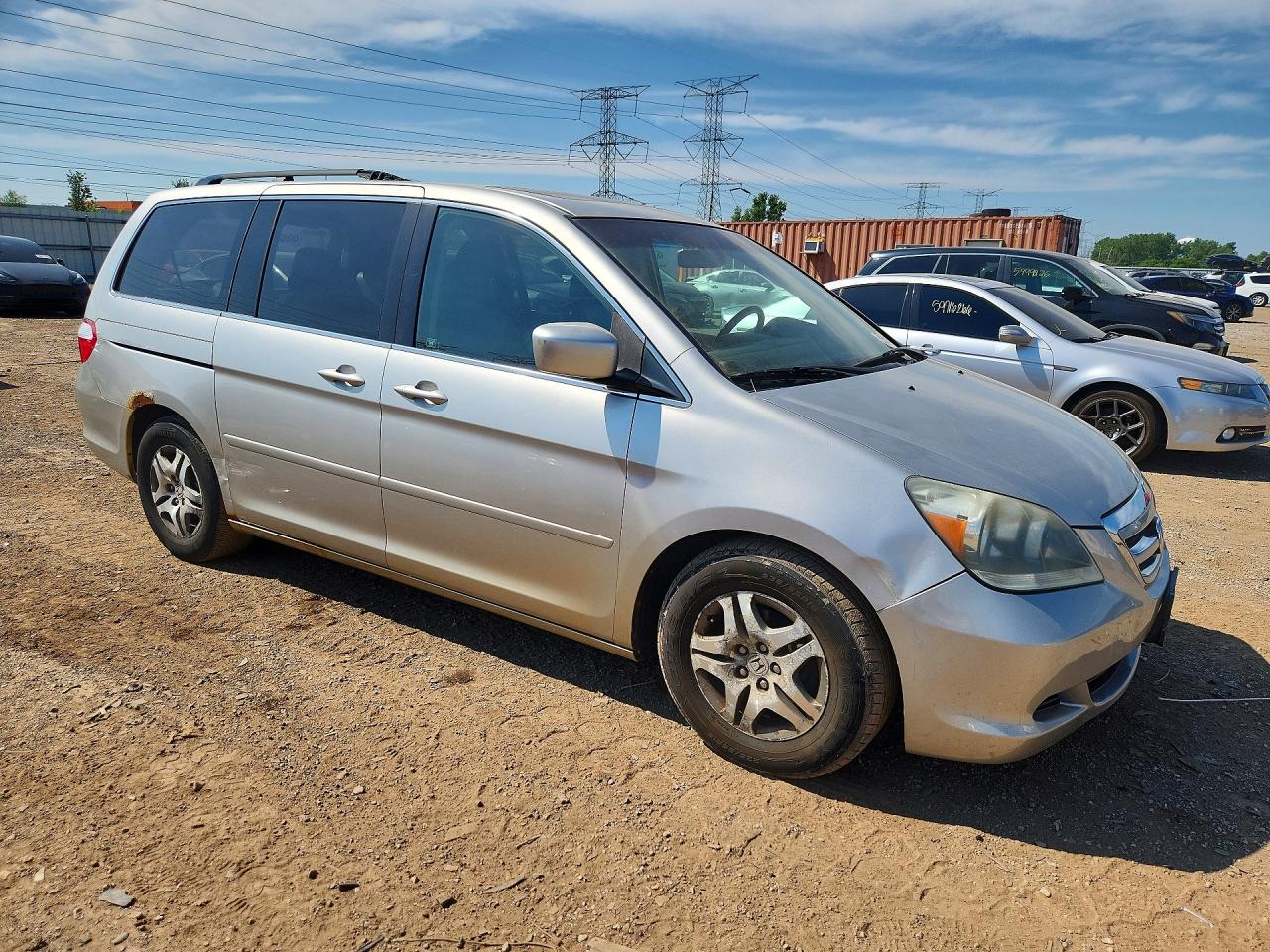 2007 Honda Odyssey Exl Silver vin: 5FNRL38717B405295