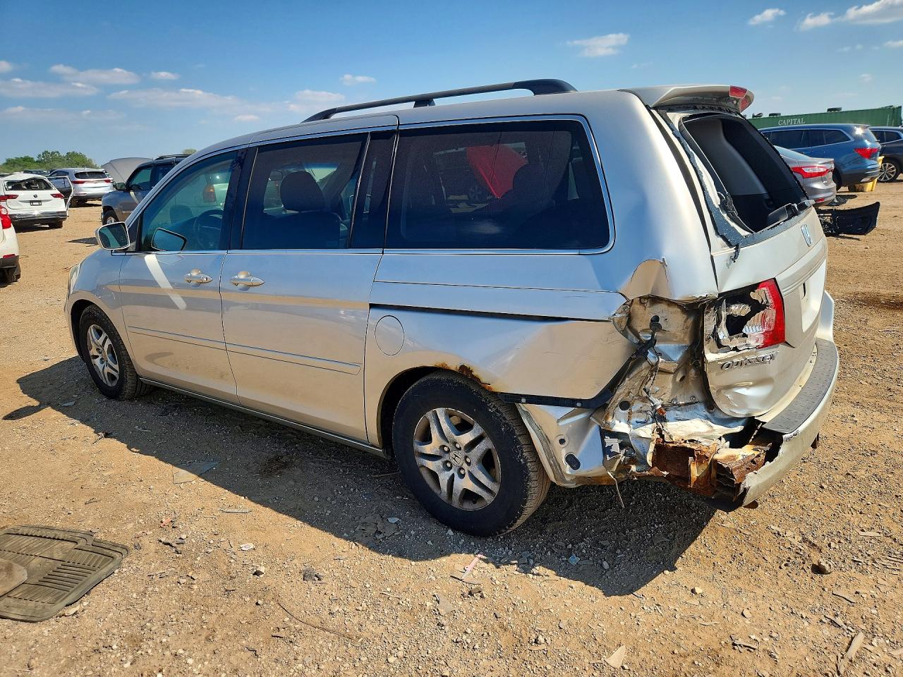 2007 Honda Odyssey Exl Silver vin: 5FNRL38717B405295